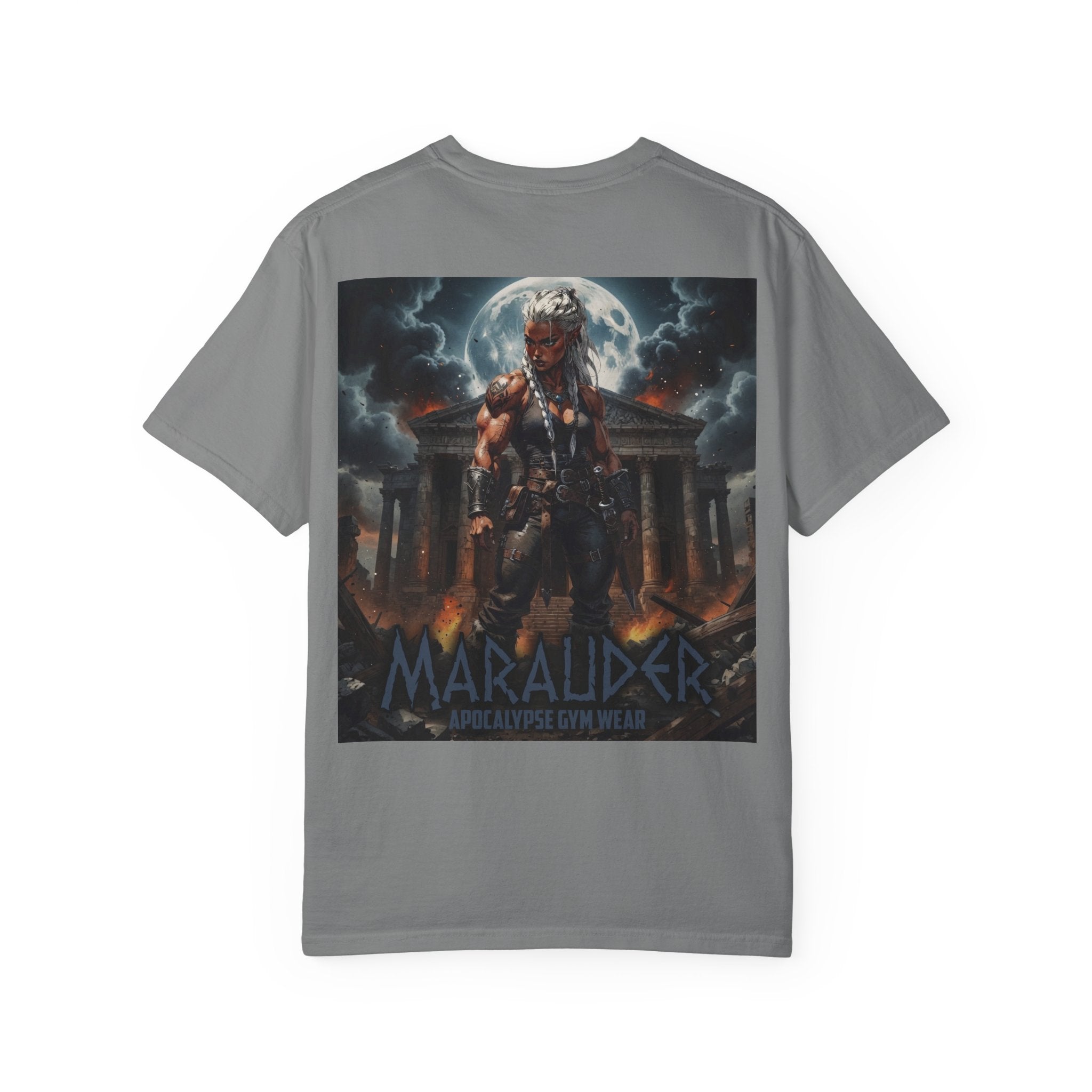 Apocalypse Marauder Pump Cover - Heavyweight Bodybuilding Shirt - Dark Fantasy Gym Wear - Oversized Powerlifting Graphic Tee