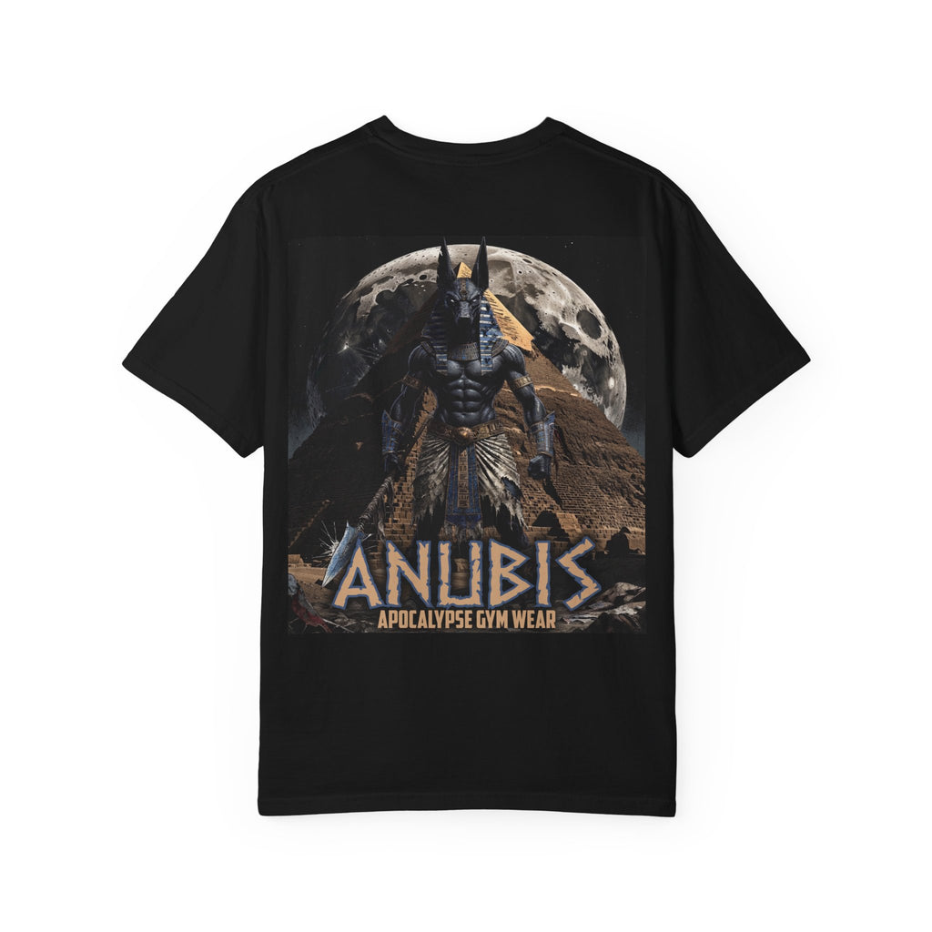 Anubis Bodybuilding Shirt, Gym Pump Cover, Egyptian Myth Graphic Tee, Heavyweight Cotton Workout T-Shirt, Apocalyptic Fitness Apparel