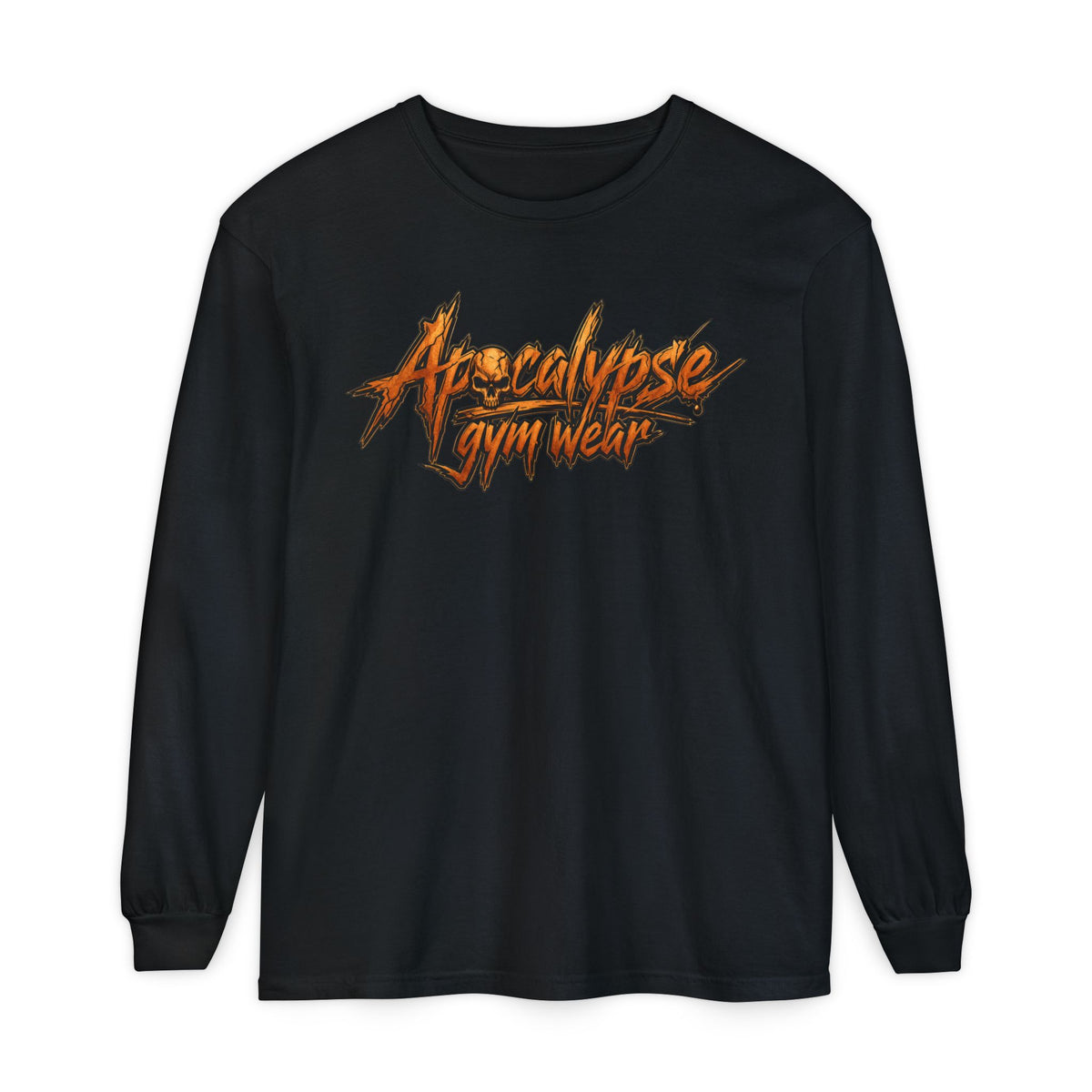Corroded Copper Chisel Oversized Heavyweight Gym Long Sleeve | Apocalypse Gym Wear Pump Cover