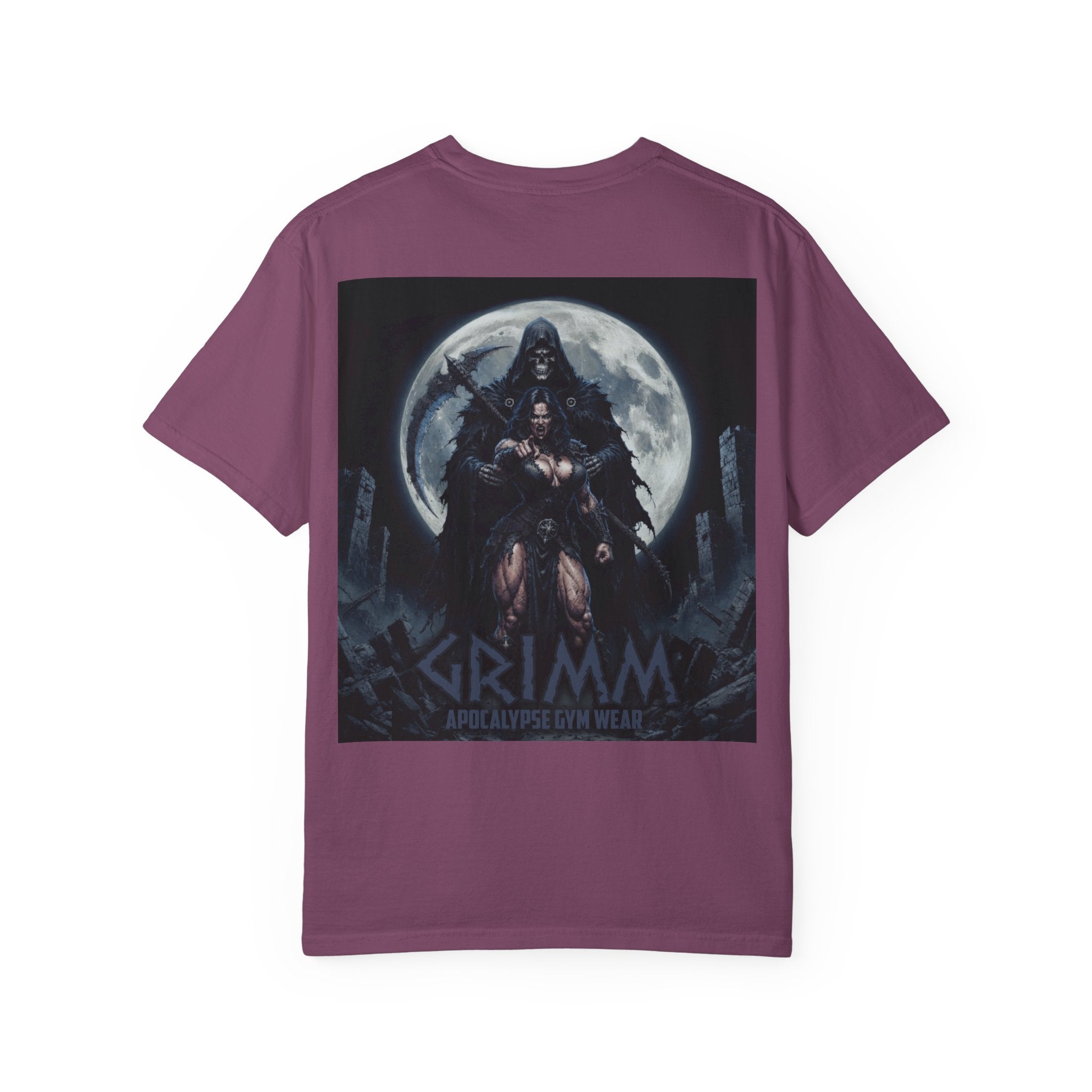 Grimm Apocalypse T-Shirt | Dark Fantasy Skull Chest Logo