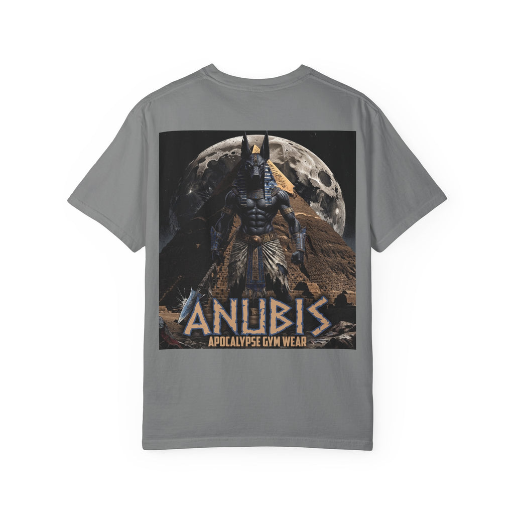 Anubis Bodybuilding Shirt, Gym Pump Cover, Egyptian Myth Graphic Tee, Heavyweight Cotton Workout T-Shirt, Apocalyptic Fitness Apparel