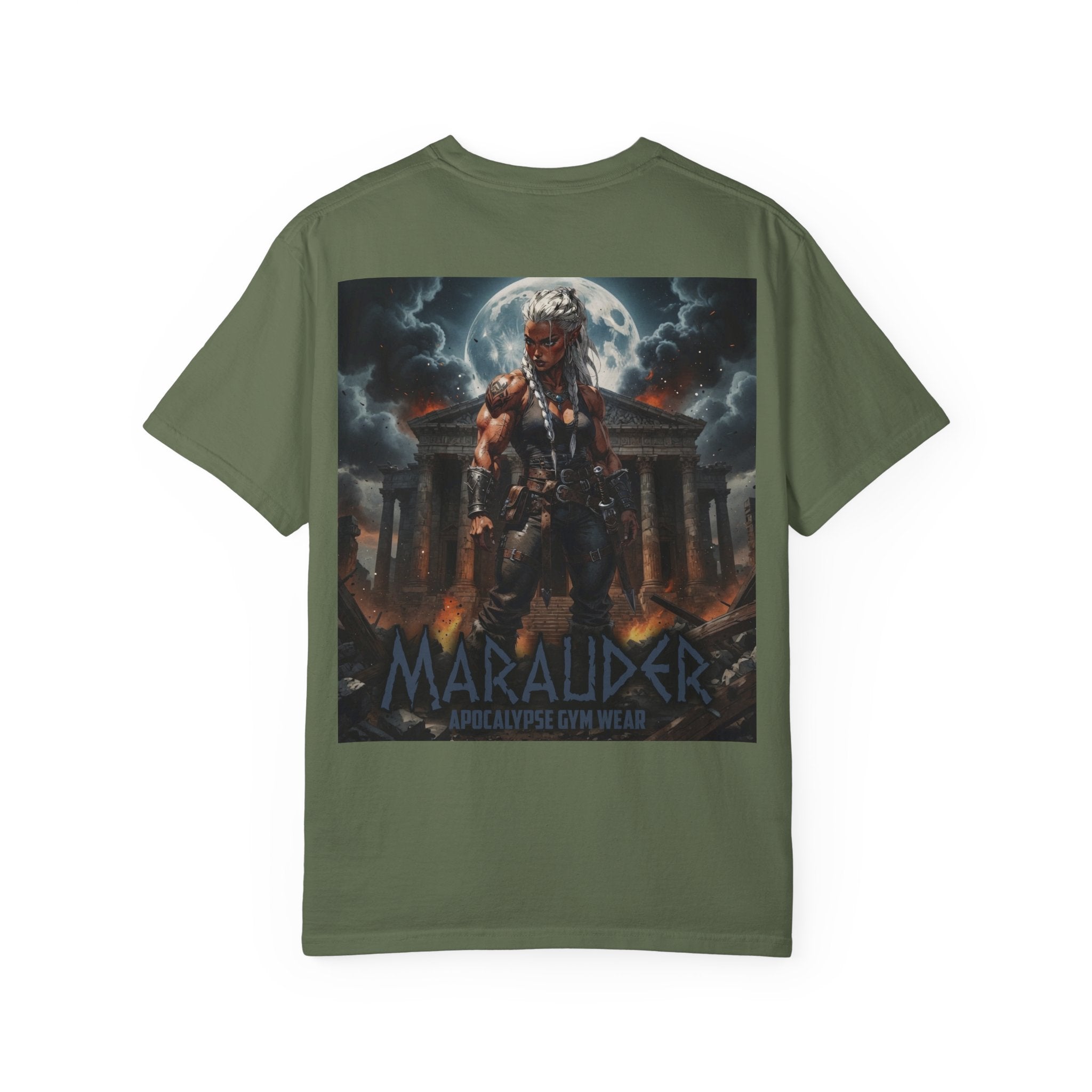 Apocalypse Marauder Pump Cover - Heavyweight Bodybuilding Shirt - Dark Fantasy Gym Wear - Oversized Powerlifting Graphic Tee