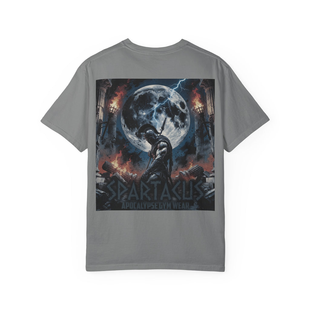Spartacus Apocalypse Gym Wear - Kneeling Warrior Lifting Shirt - Heavyweight Mythology Pump Cover - Ancient Strength Bodybuilding Tee