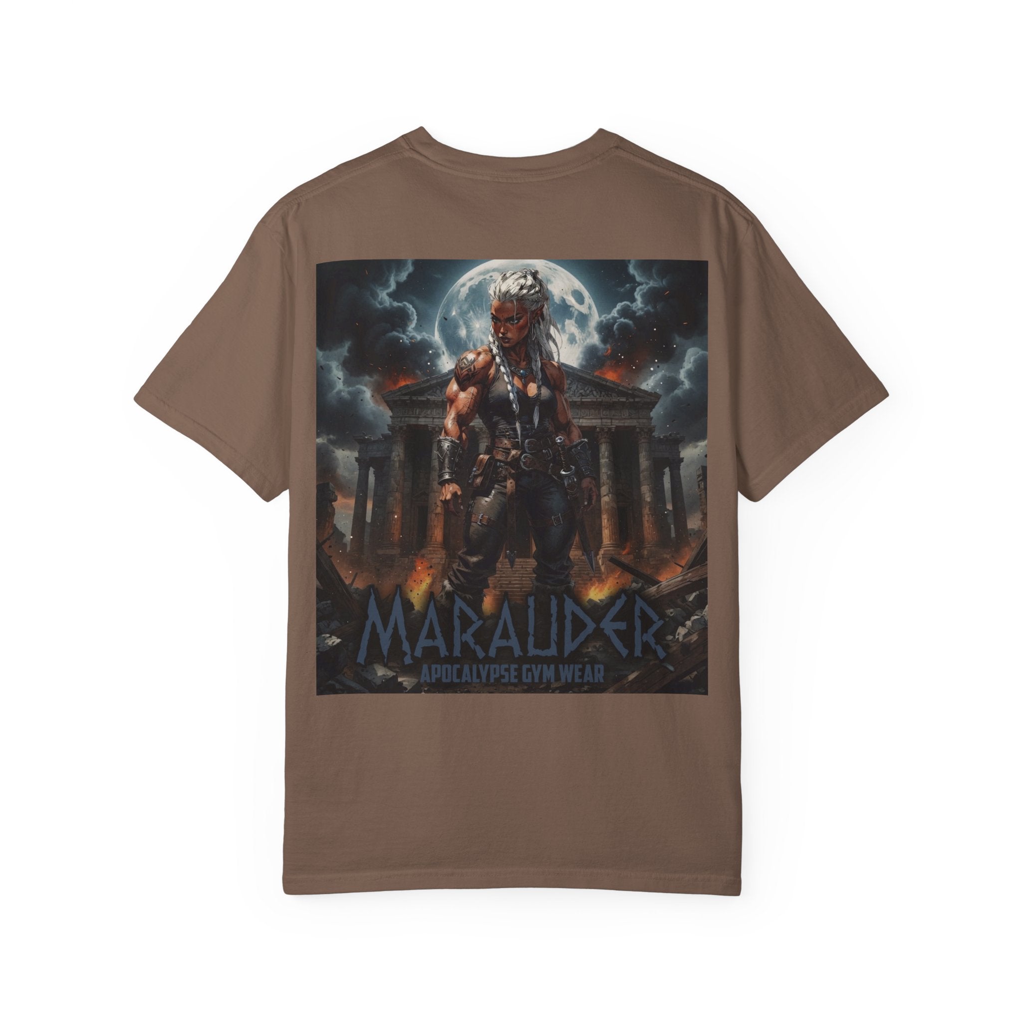 Apocalypse Marauder Pump Cover - Heavyweight Bodybuilding Shirt - Dark Fantasy Gym Wear - Oversized Powerlifting Graphic Tee