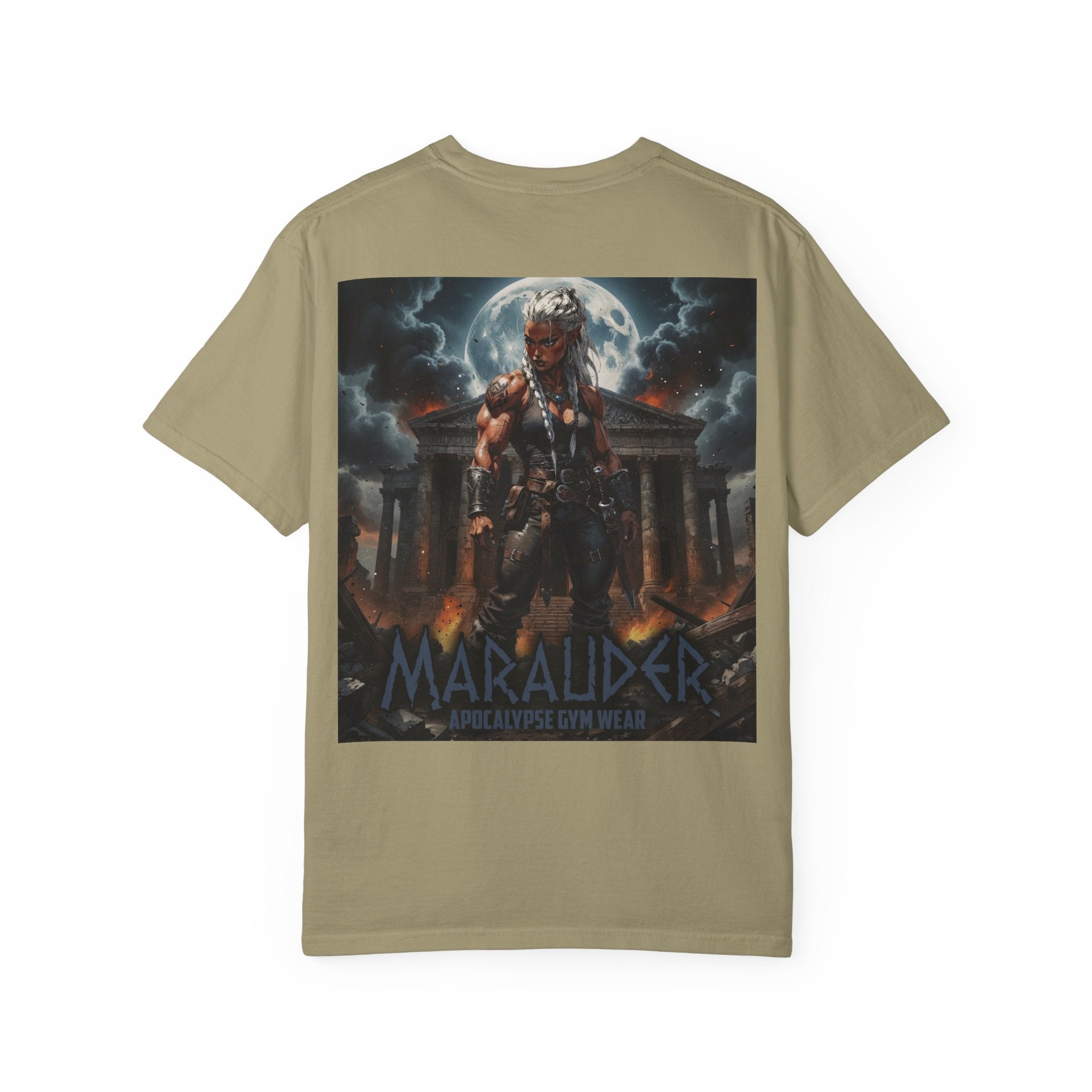 Apocalypse Marauder Pump Cover - Heavyweight Bodybuilding Shirt - Dark Fantasy Gym Wear - Oversized Powerlifting Graphic Tee