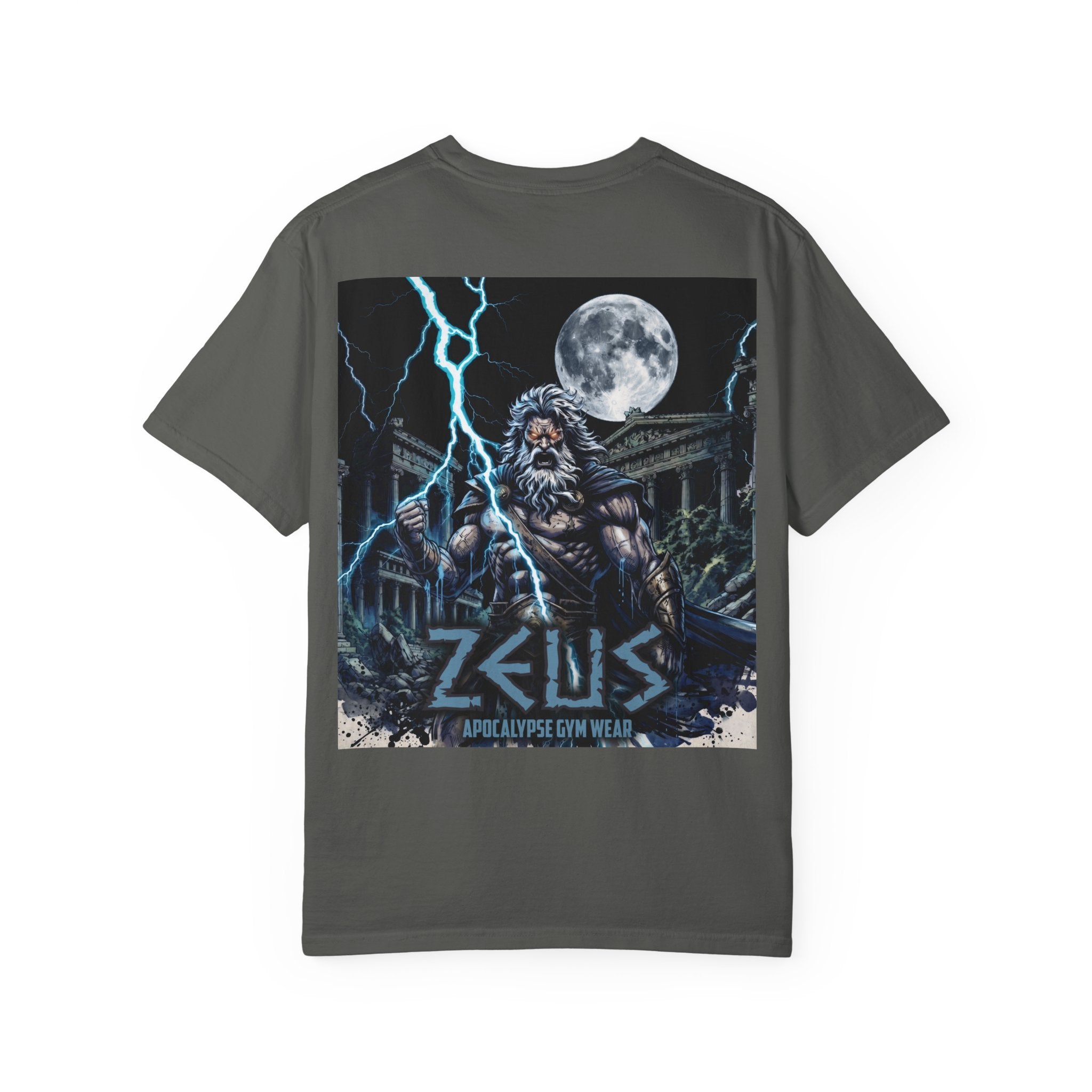 Zeus Apocalypse Pump Cover | Heavyweight Greek Mythology Gym Shirt | Dark Aesthetic Lifting Tee
