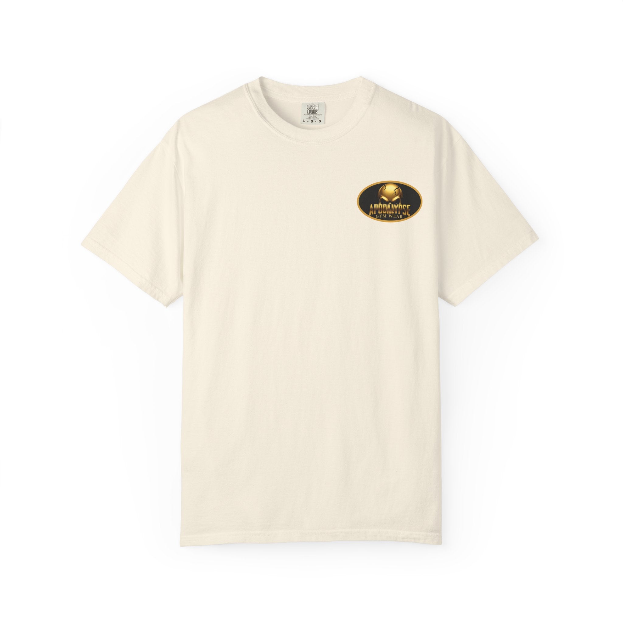 Apocalypse Gym Wear T-Shirt | Gold Skull Logo Athletic Tee