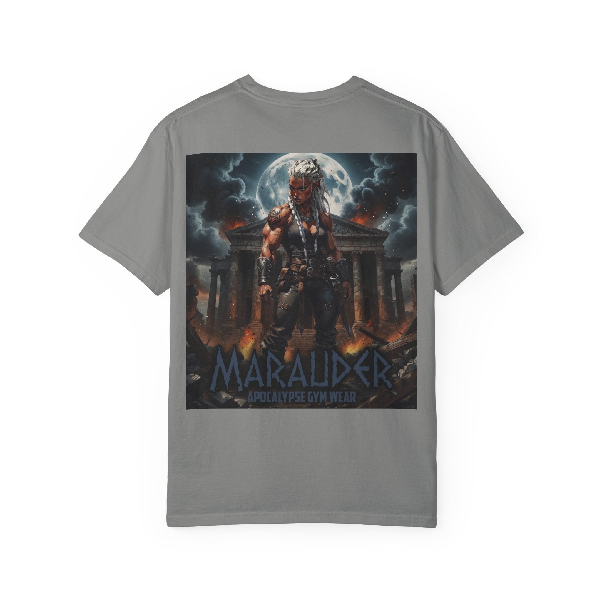 Apocalypse Marauder Pump Cover - Heavyweight Bodybuilding Shirt - Dark Fantasy Gym Wear - Oversized Powerlifting Graphic Tee