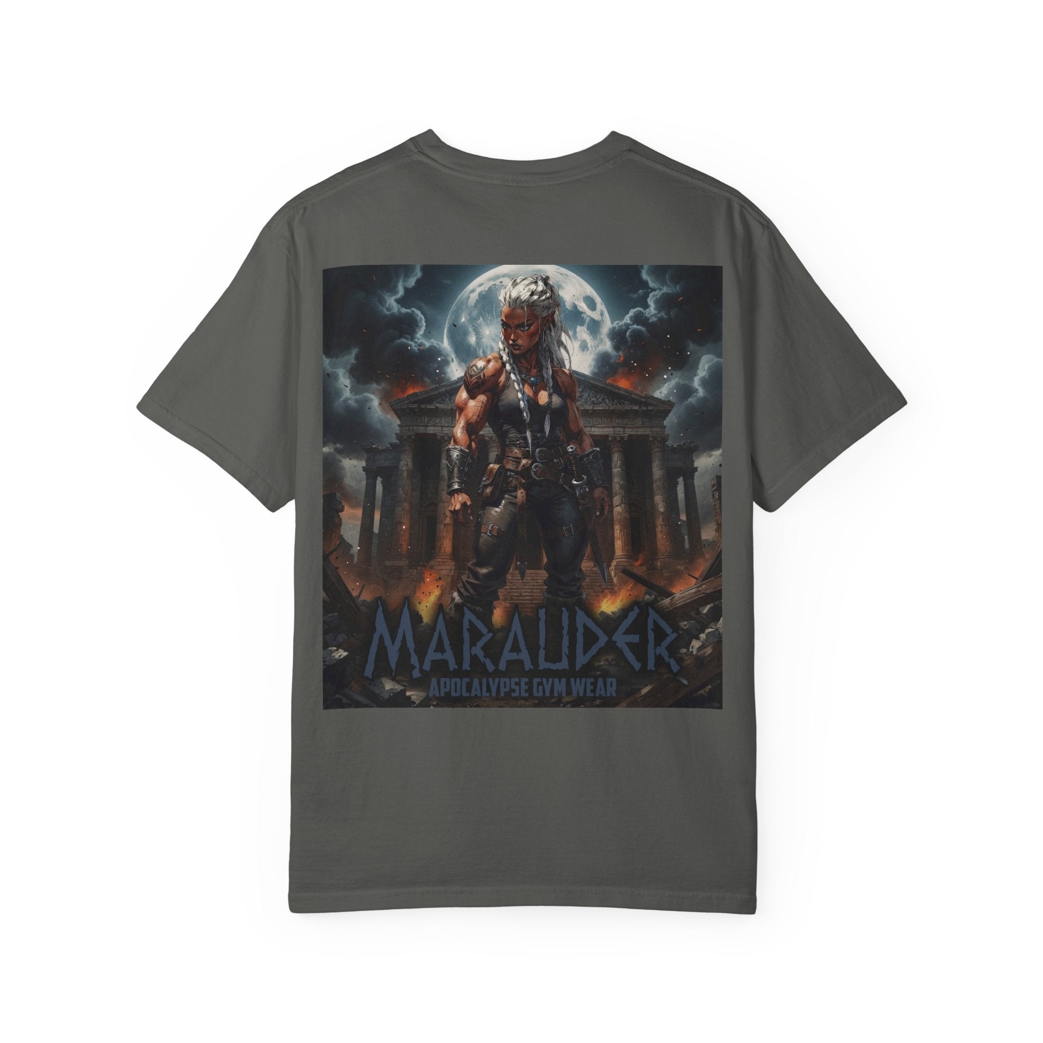 Apocalypse Marauder Pump Cover - Heavyweight Bodybuilding Shirt - Dark Fantasy Gym Wear - Oversized Powerlifting Graphic Tee