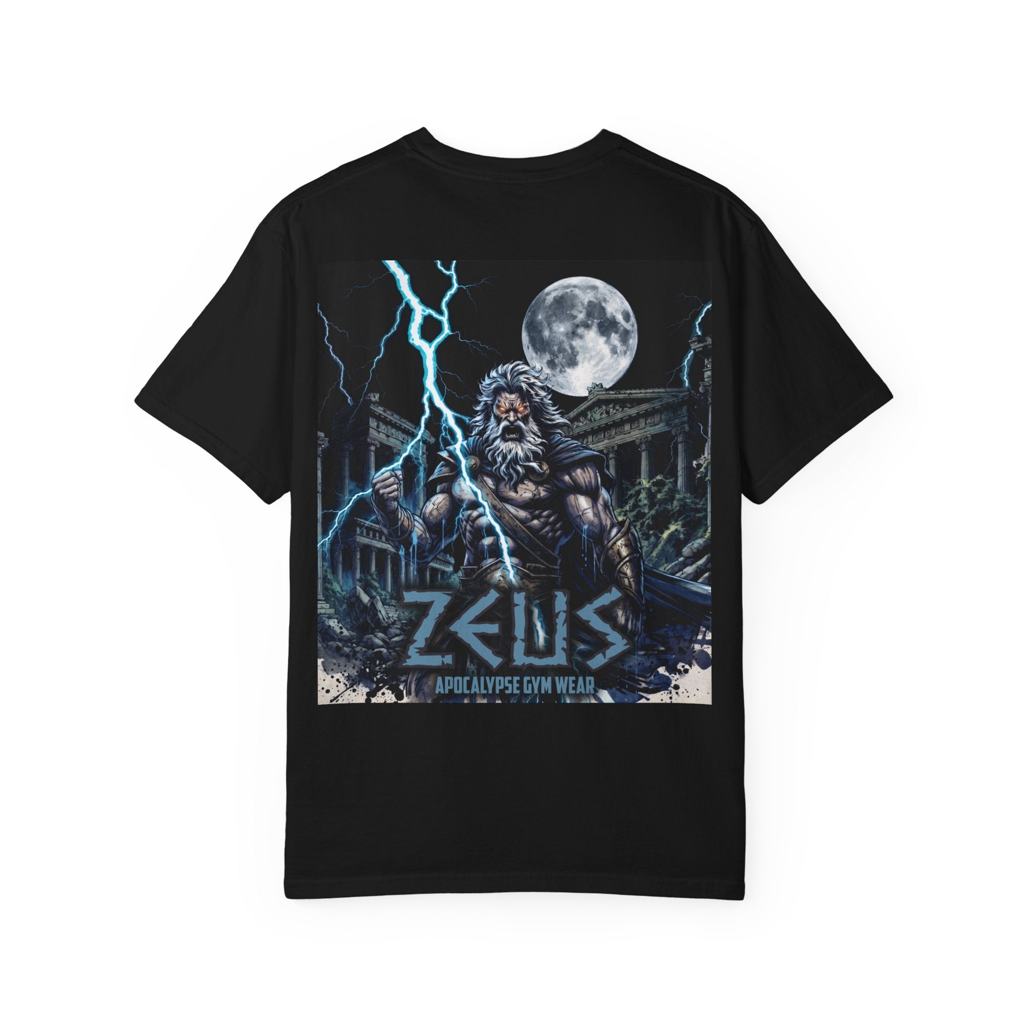 Zeus Apocalypse Pump Cover | Heavyweight Greek Mythology Gym Shirt | Dark Aesthetic Lifting Tee