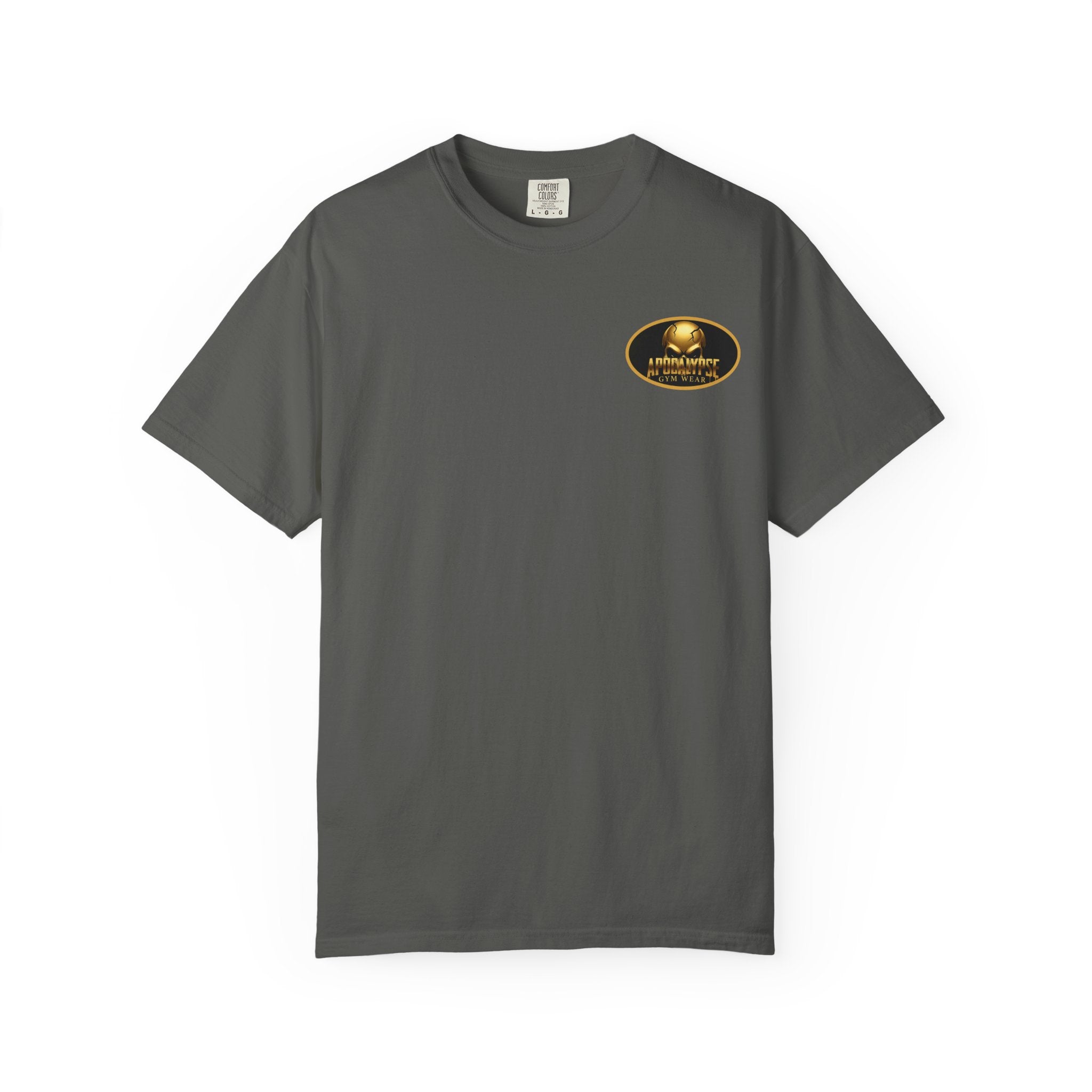 Apocalypse Gym Wear T-Shirt | Gold Skull Logo Athletic Tee