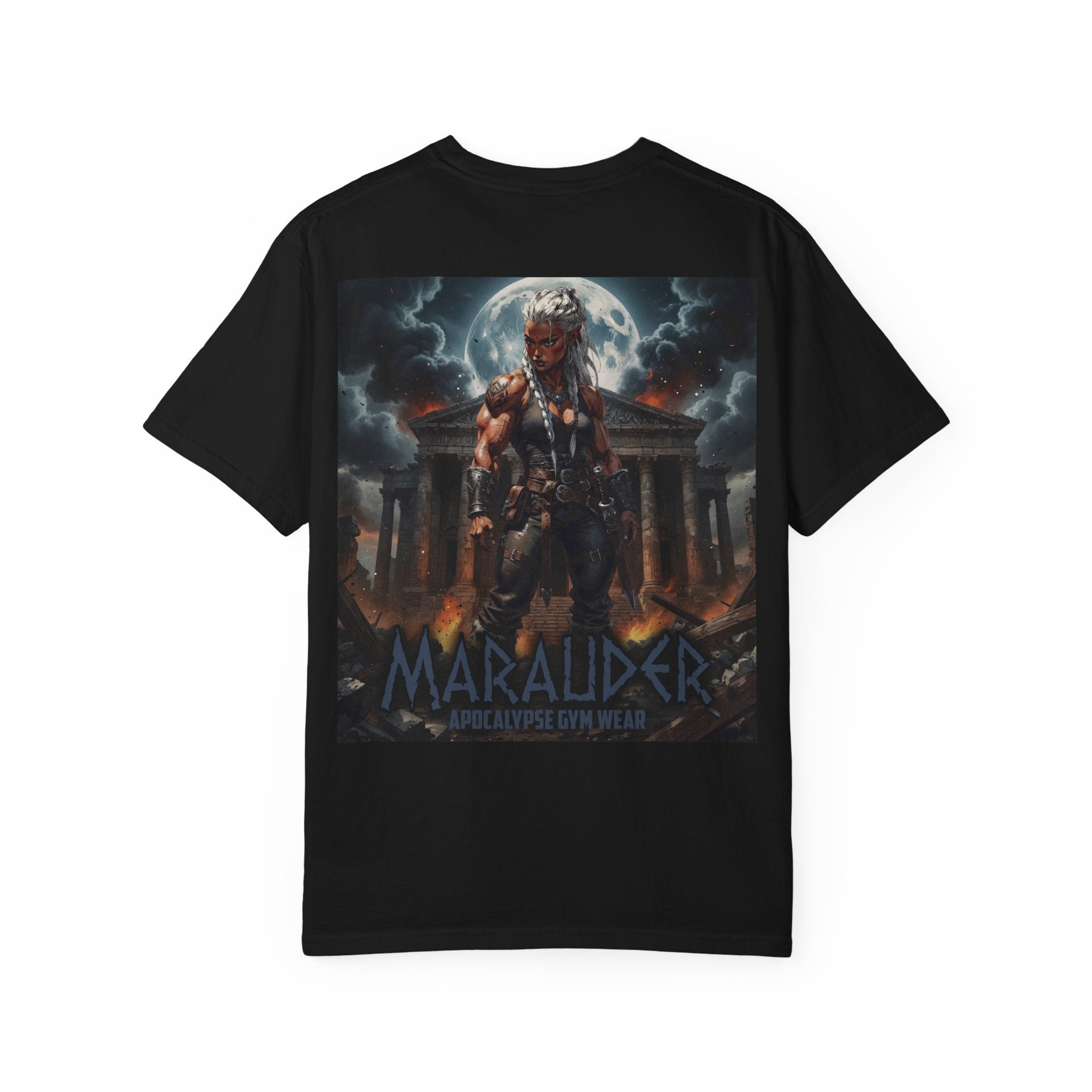 Apocalypse Marauder Pump Cover - Heavyweight Bodybuilding Shirt - Dark Fantasy Gym Wear - Oversized Powerlifting Graphic Tee