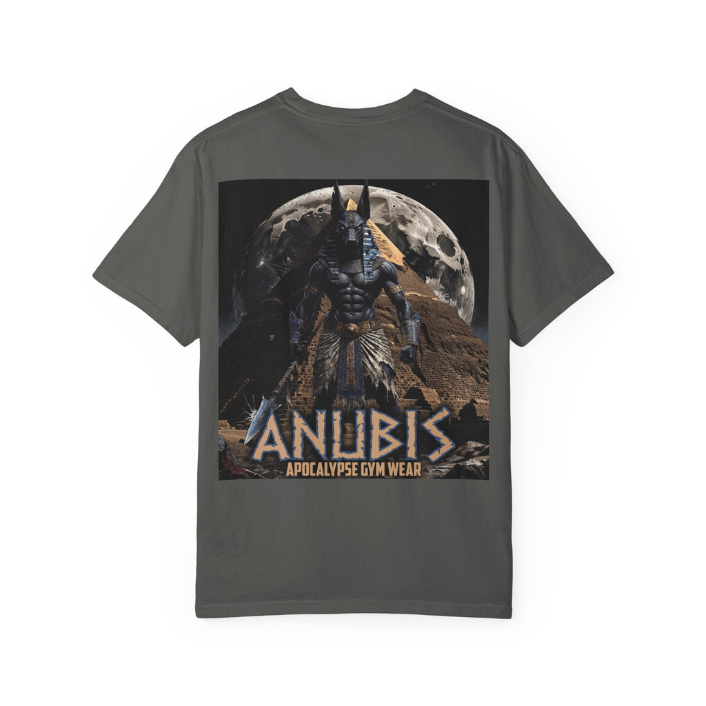 Anubis Bodybuilding Shirt, Gym Pump Cover, Egyptian Myth Graphic Tee, Heavyweight Cotton Workout T-Shirt, Apocalyptic Fitness Apparel