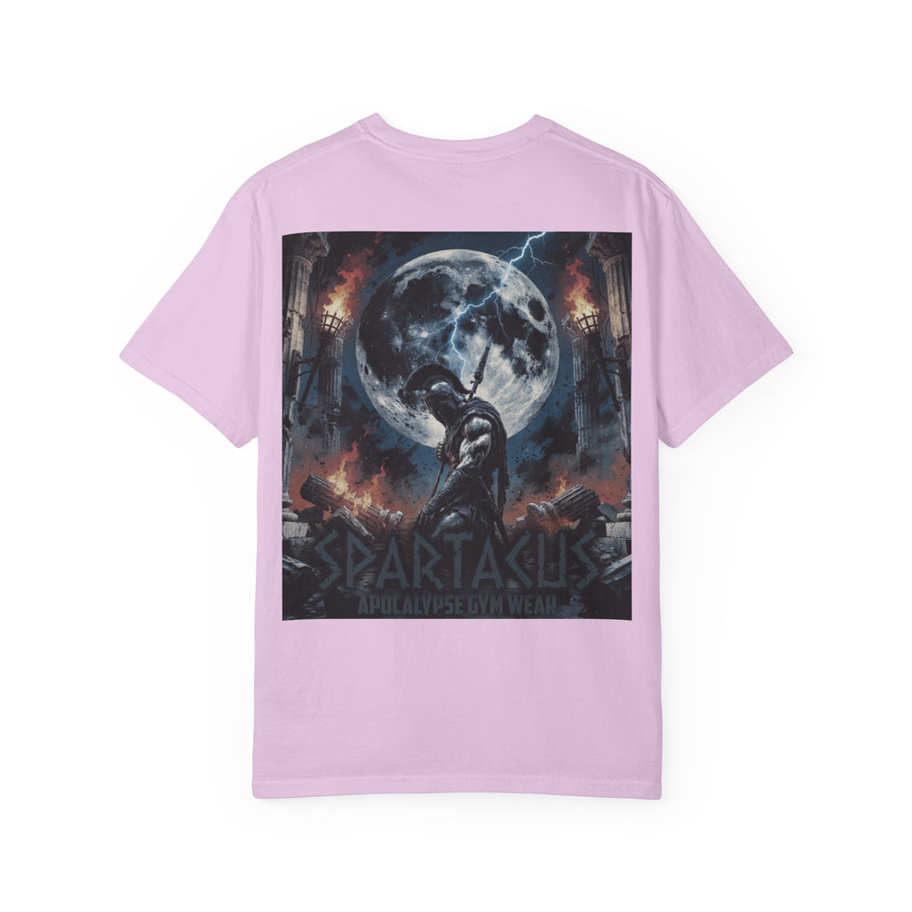 Spartacus Apocalypse Gym Wear - Kneeling Warrior Lifting Shirt - Heavyweight Mythology Pump Cover - Ancient Strength Bodybuilding Tee