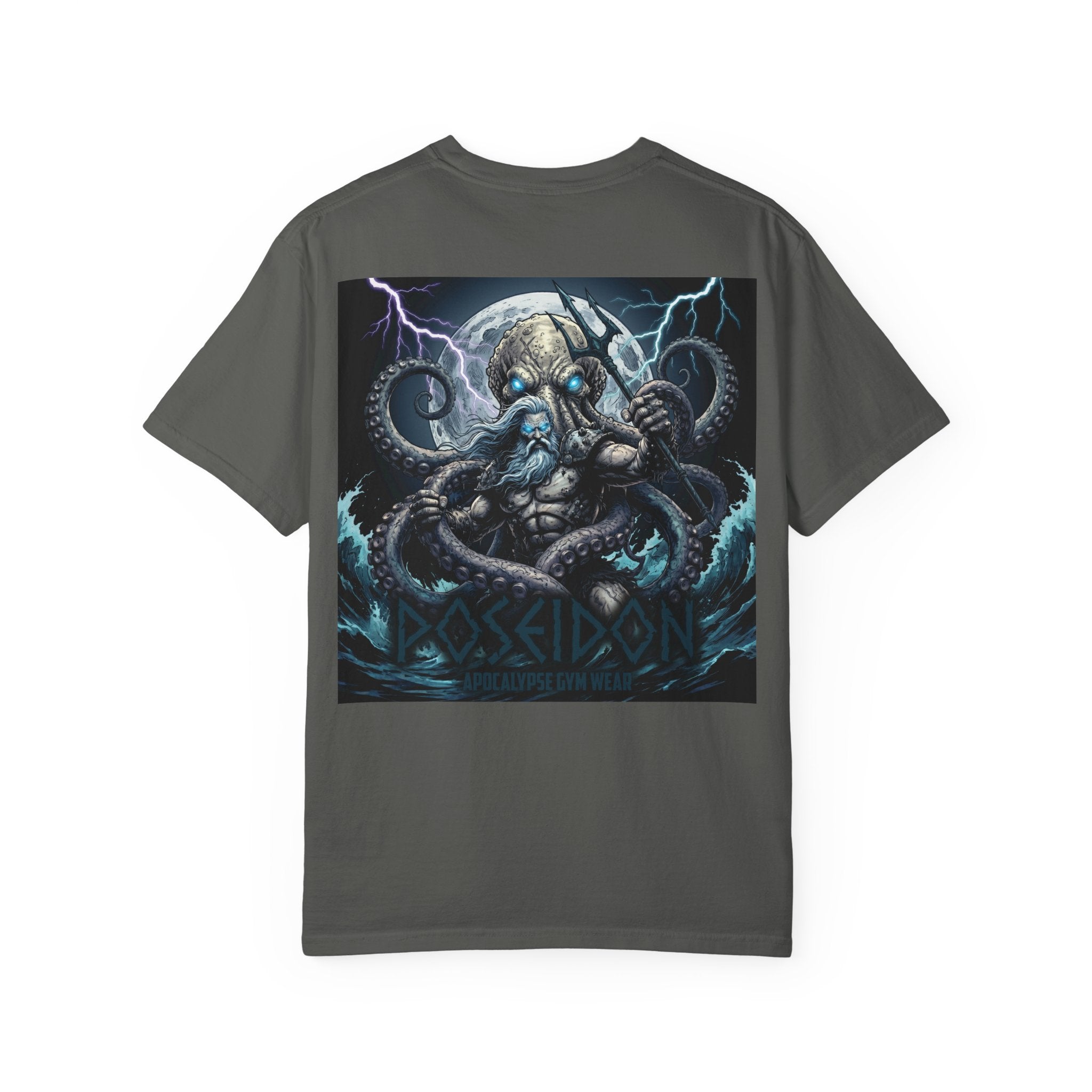Poseidon Apocalypse octopus crewneck T-shirt | Mythic Sea Monster graphic tee