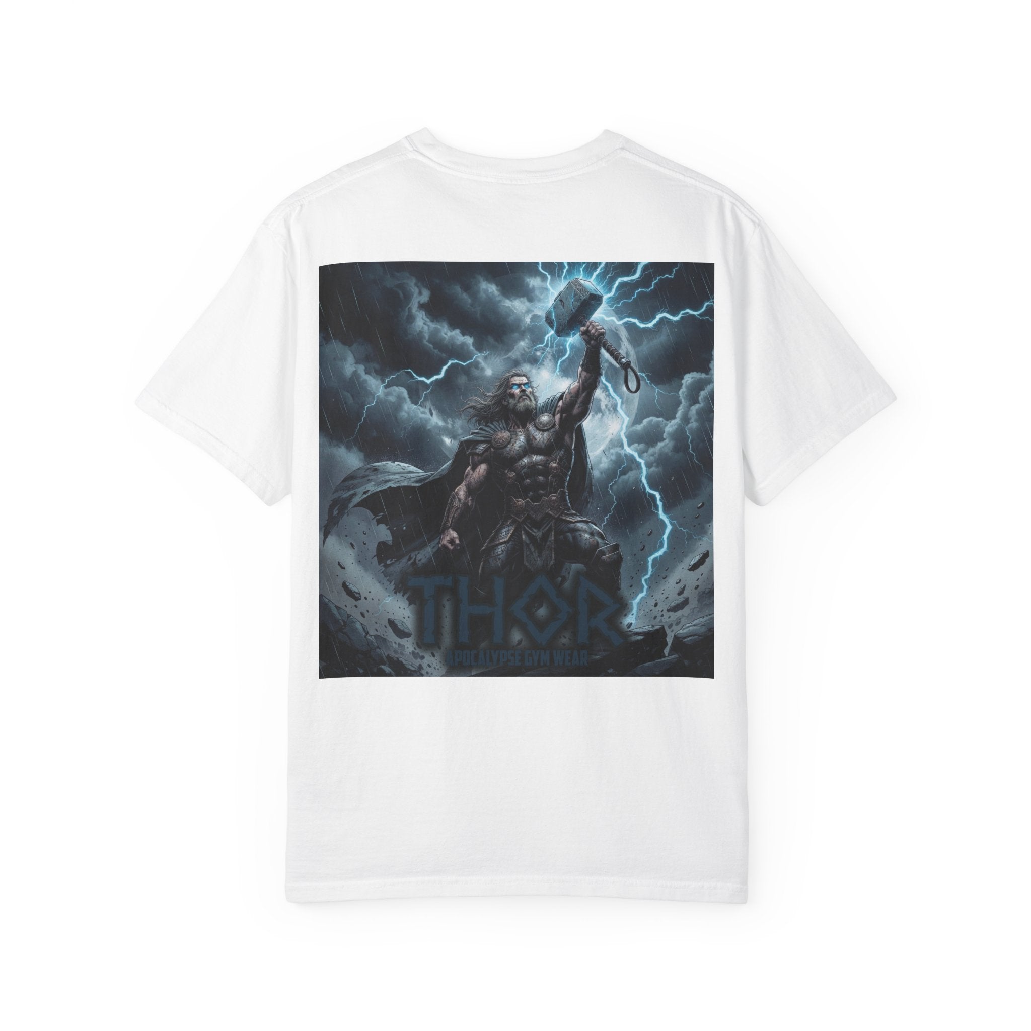 Thor Lightning Illustration T-Shirt | Mythic Norse God Tee