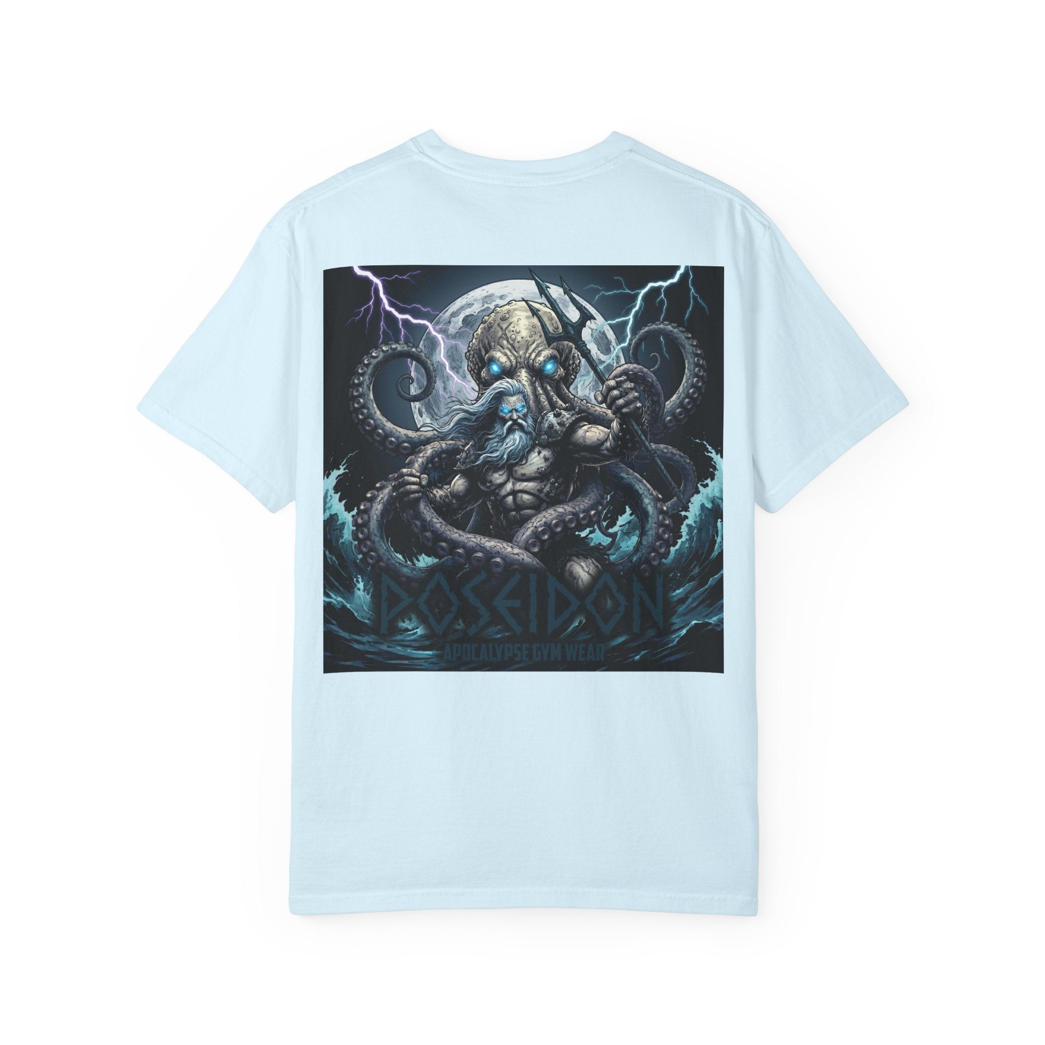 Poseidon Apocalypse octopus crewneck T-shirt | Mythic Sea Monster graphic tee
