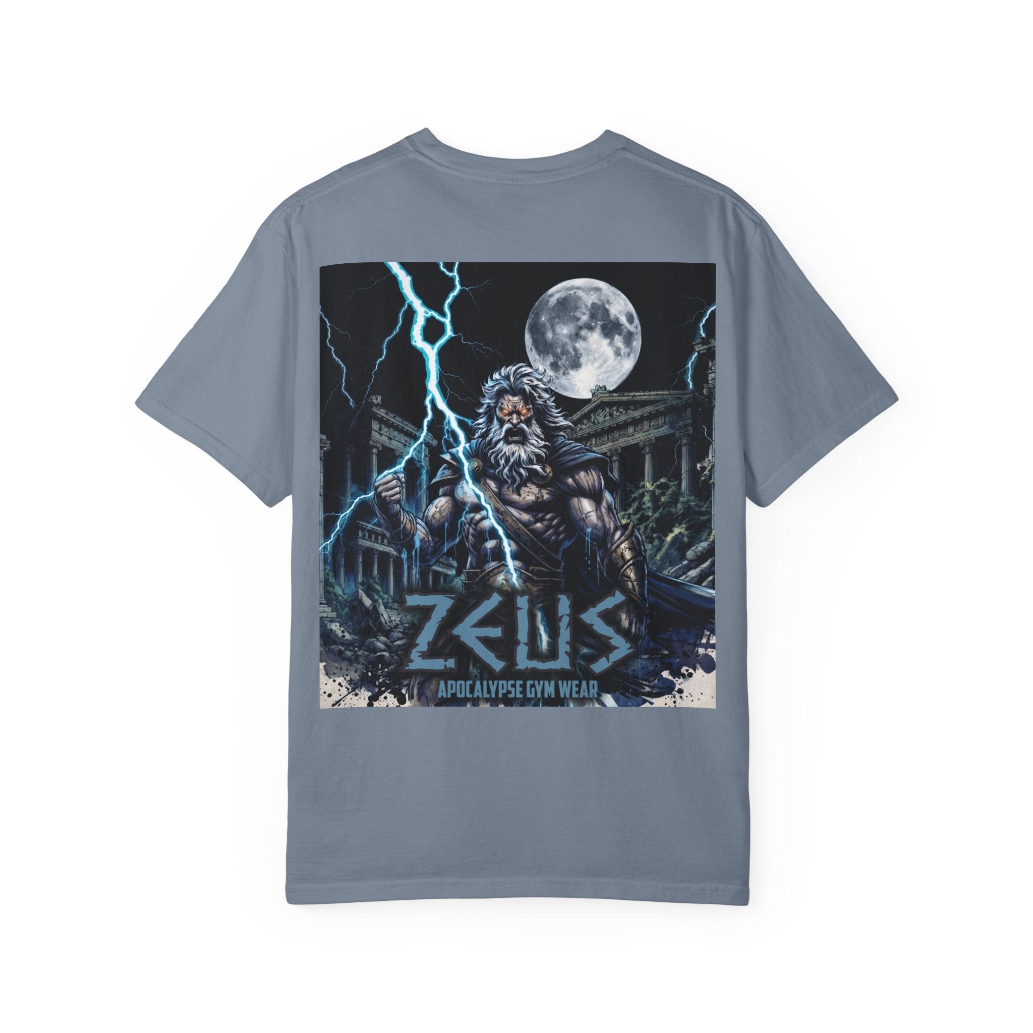 Zeus Apocalypse Pump Cover | Heavyweight Greek Mythology Gym Shirt | Dark Aesthetic Lifting Tee