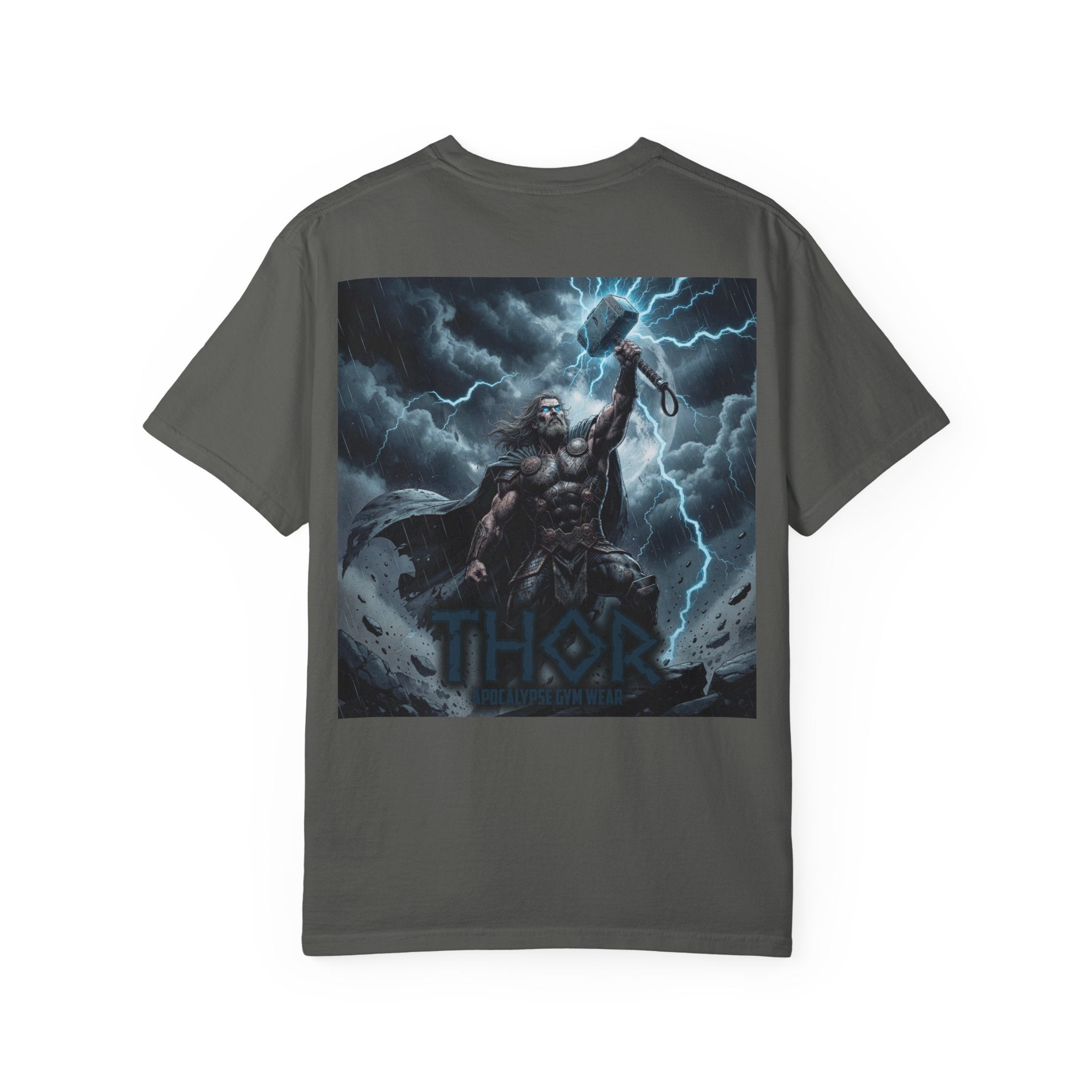 Thor Lightning Illustration T-Shirt | Mythic Norse God Tee
