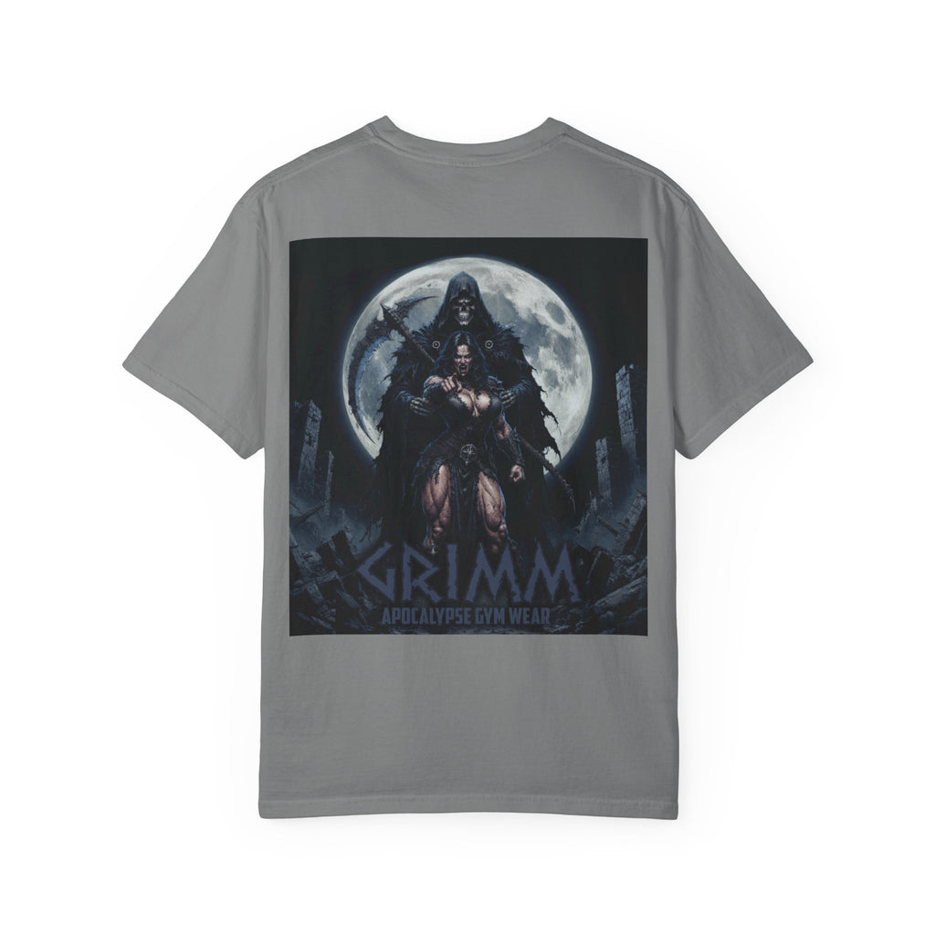 Grimm Apocalypse T-Shirt | Dark Fantasy Skull Chest Logo