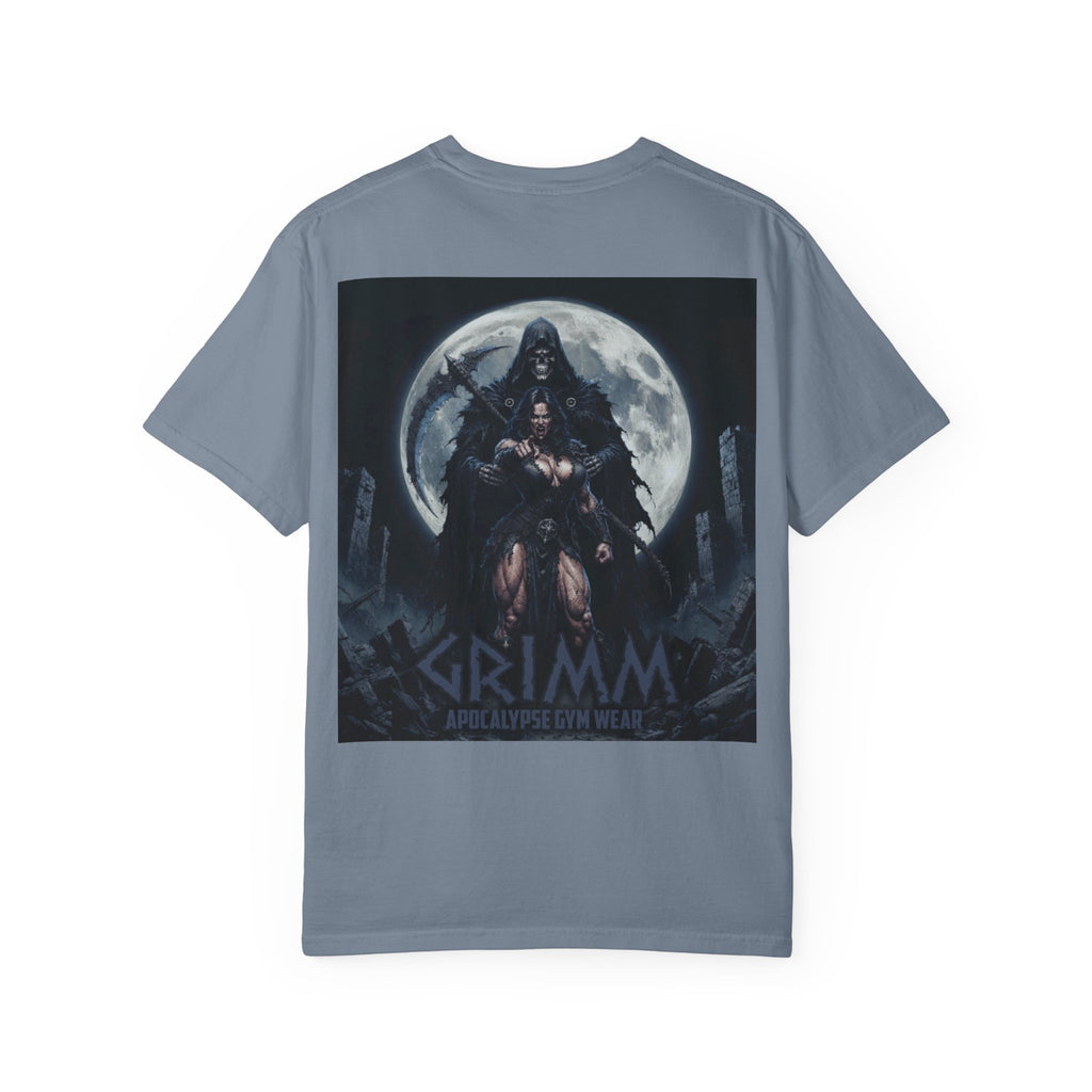 Grimm Apocalypse T-Shirt | Dark Fantasy Skull Chest Logo