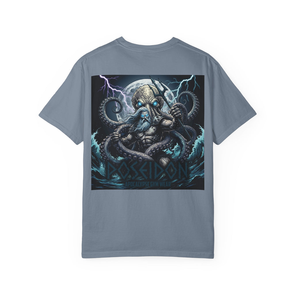 Poseidon Apocalypse octopus crewneck T-shirt | Mythic Sea Monster graphic tee