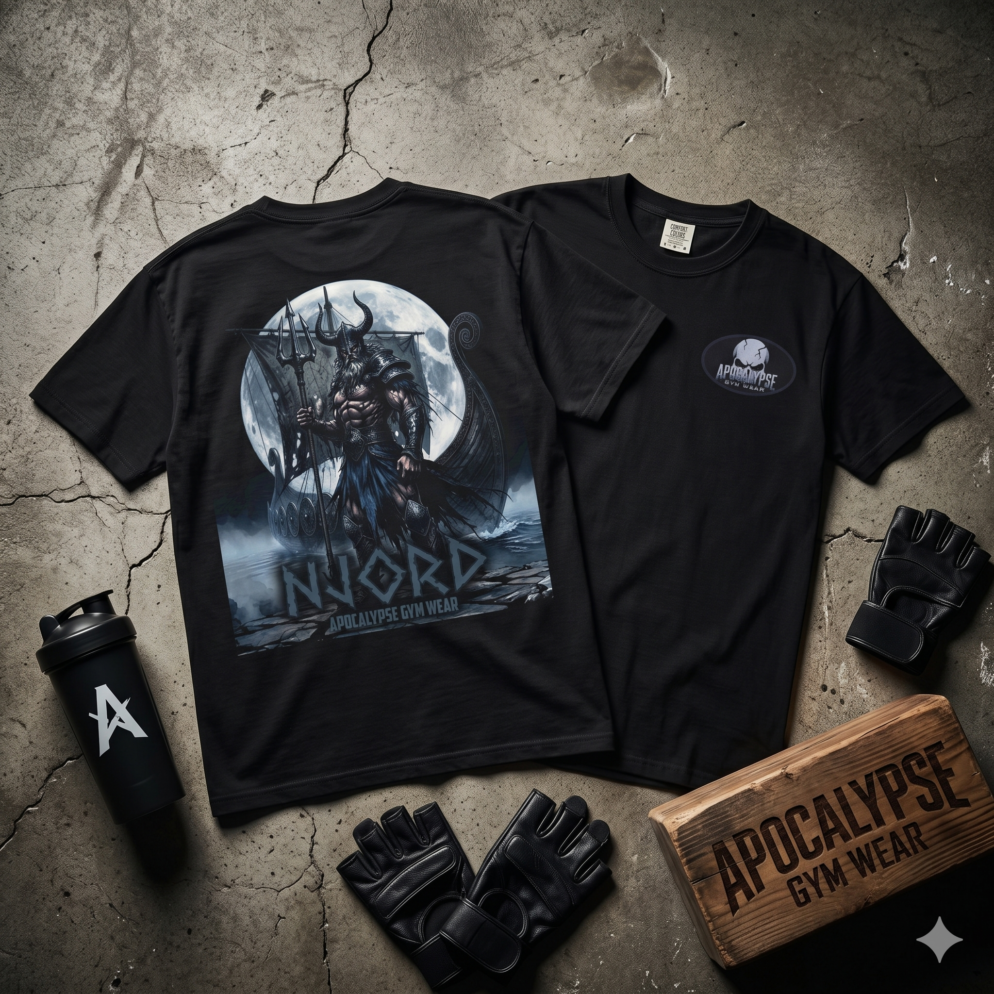 Viking Sea God Njord T-Shirt — Viking Artwork Tee