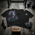 Medusa Mythology Graphic T-Shirt | Gorgon Head Lightning Back Print