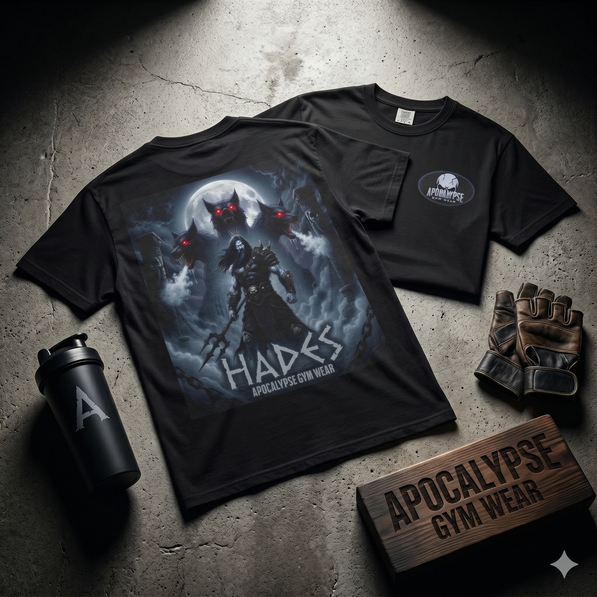 Hades Apocalypse Graphic T-Shirt | Mythological Underworld Illustration