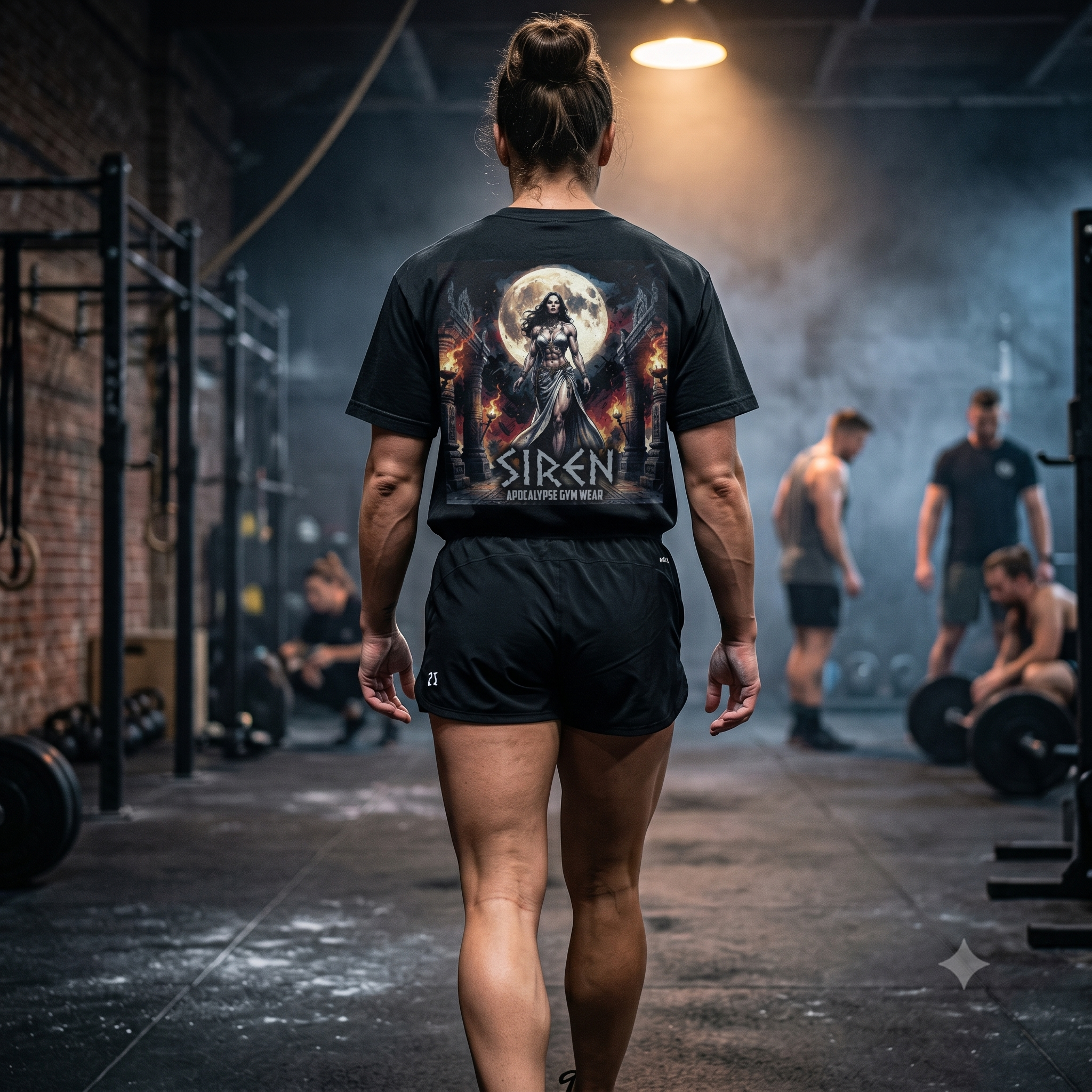 Siren Moon Warrior T-shirt | Gothic Fantasy Graphic Tee