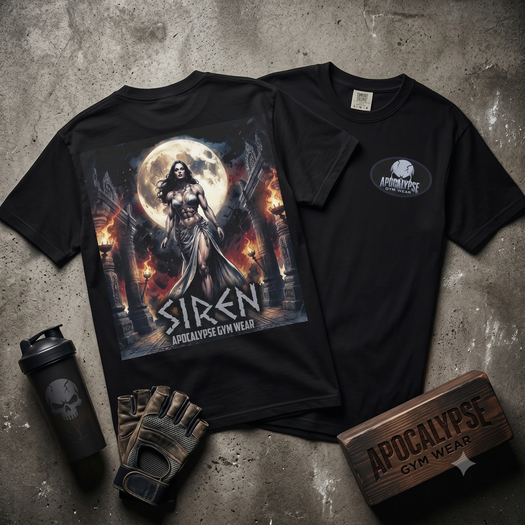 Siren Moon Warrior T-shirt | Gothic Fantasy Graphic Tee