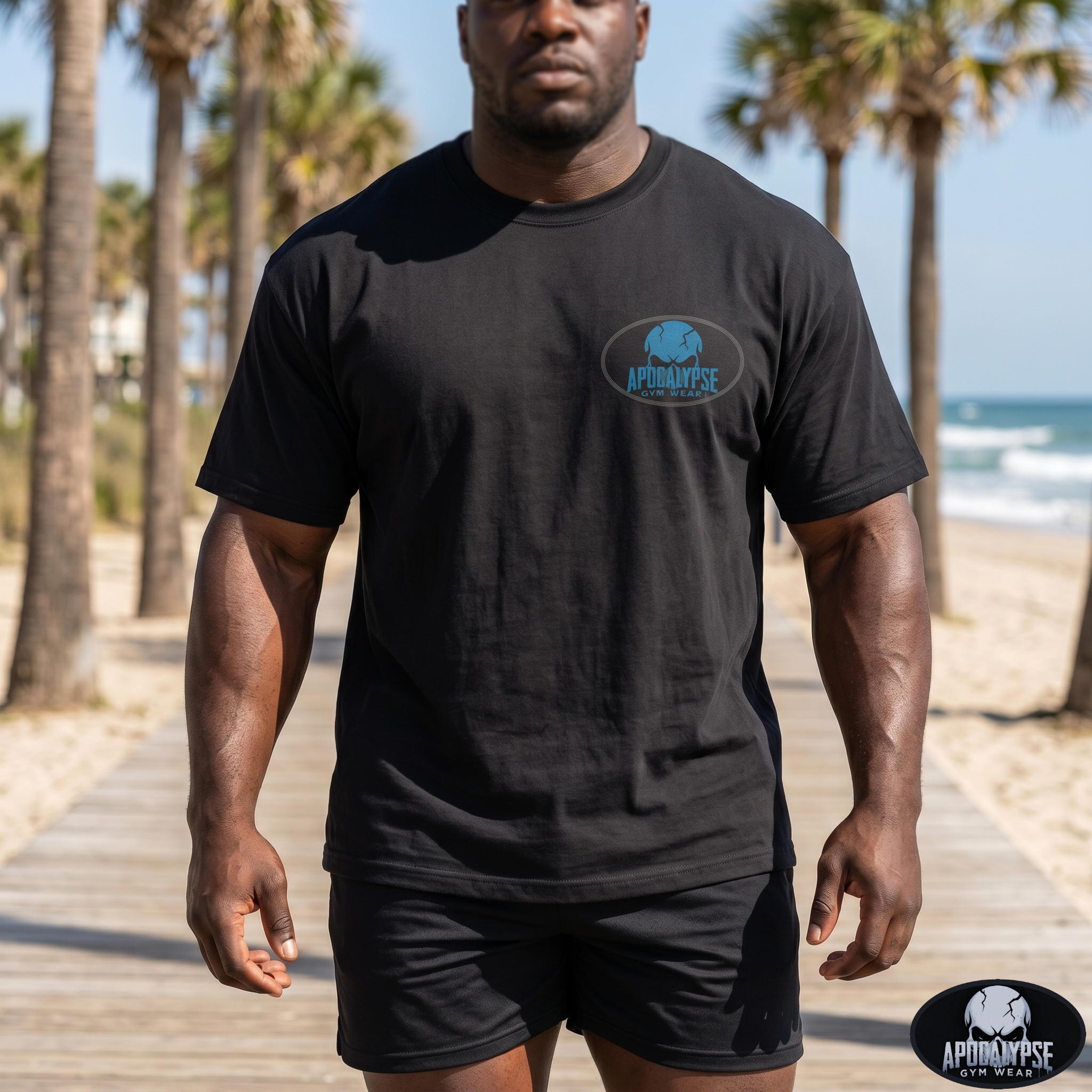 Njord Norse Sea God Oversize Tee | Heavyweight Mythic Pump Cover