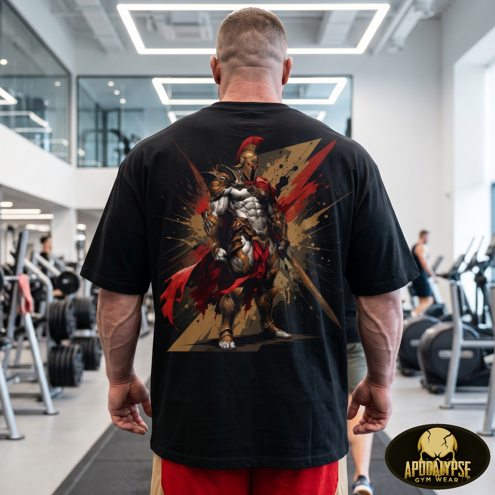 Spartacus Gladiator Oversized Tee | Heavyweight Mythic Pump Cover