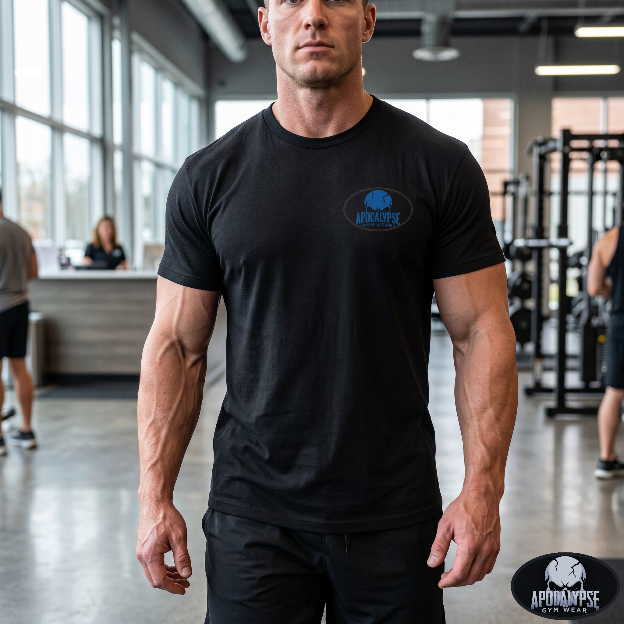 Apocalypse Gym Wear Logo Pump Cover — Skull Logo Oversize Tee