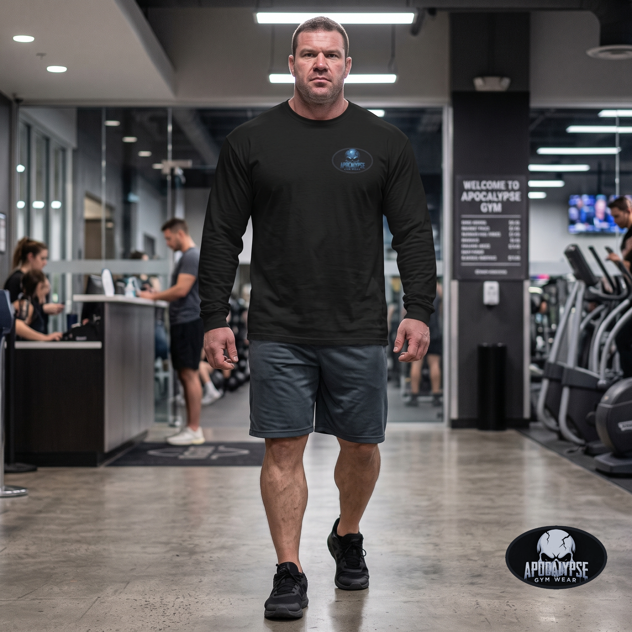 Apocalypse Skull Oversized long sleeve and Pump Cover Long Sleeve
