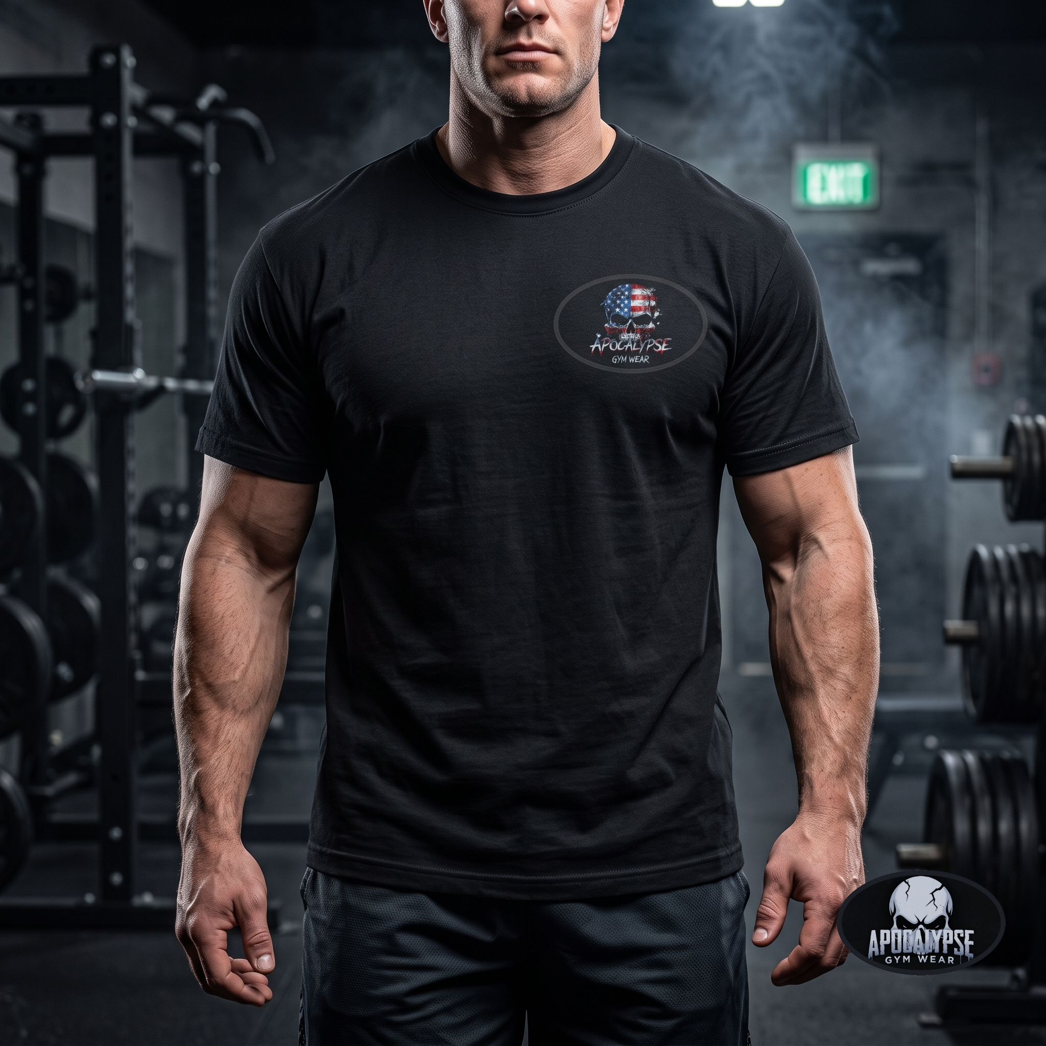 Patriotic Skull Heavyweight T-Shirt and Pump Cover