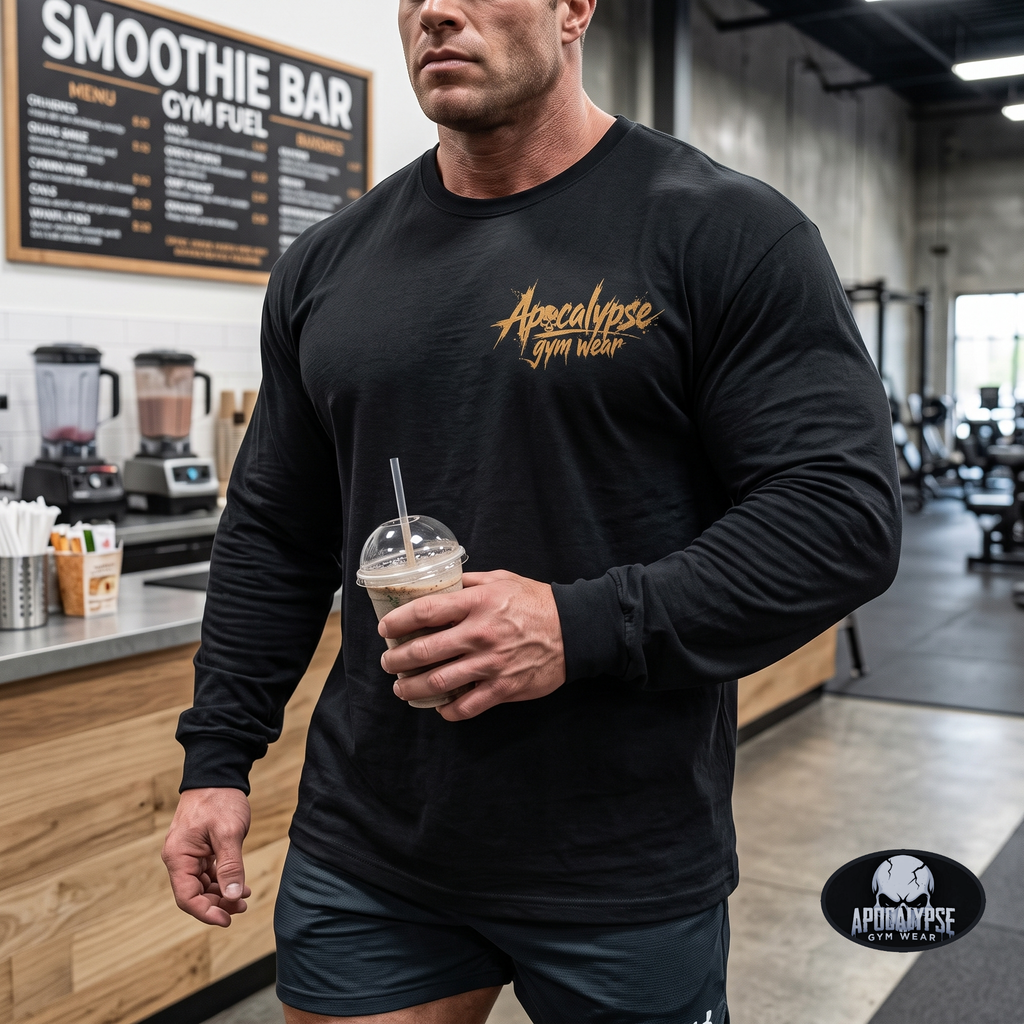 Anubis Gold Heavyweight Long Sleeve Gym Shirt | Apocalypse Gym Wear Pump Cover