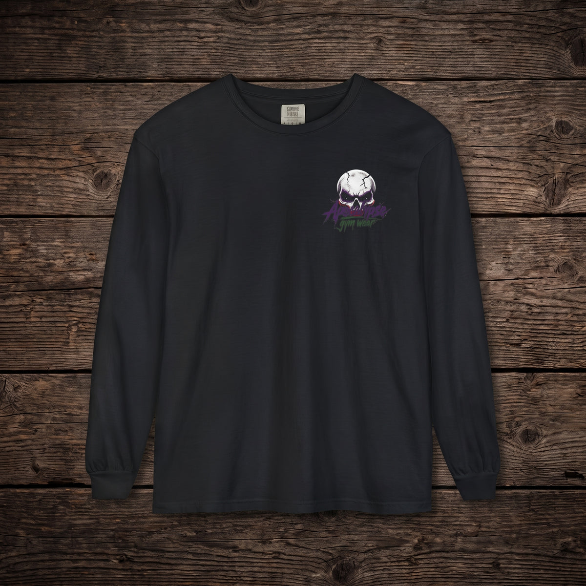 Psychotic Jester Heavyweight Oversized Gym Long Sleeve Shirt | Apocalypse Gym Wear Pump Cover