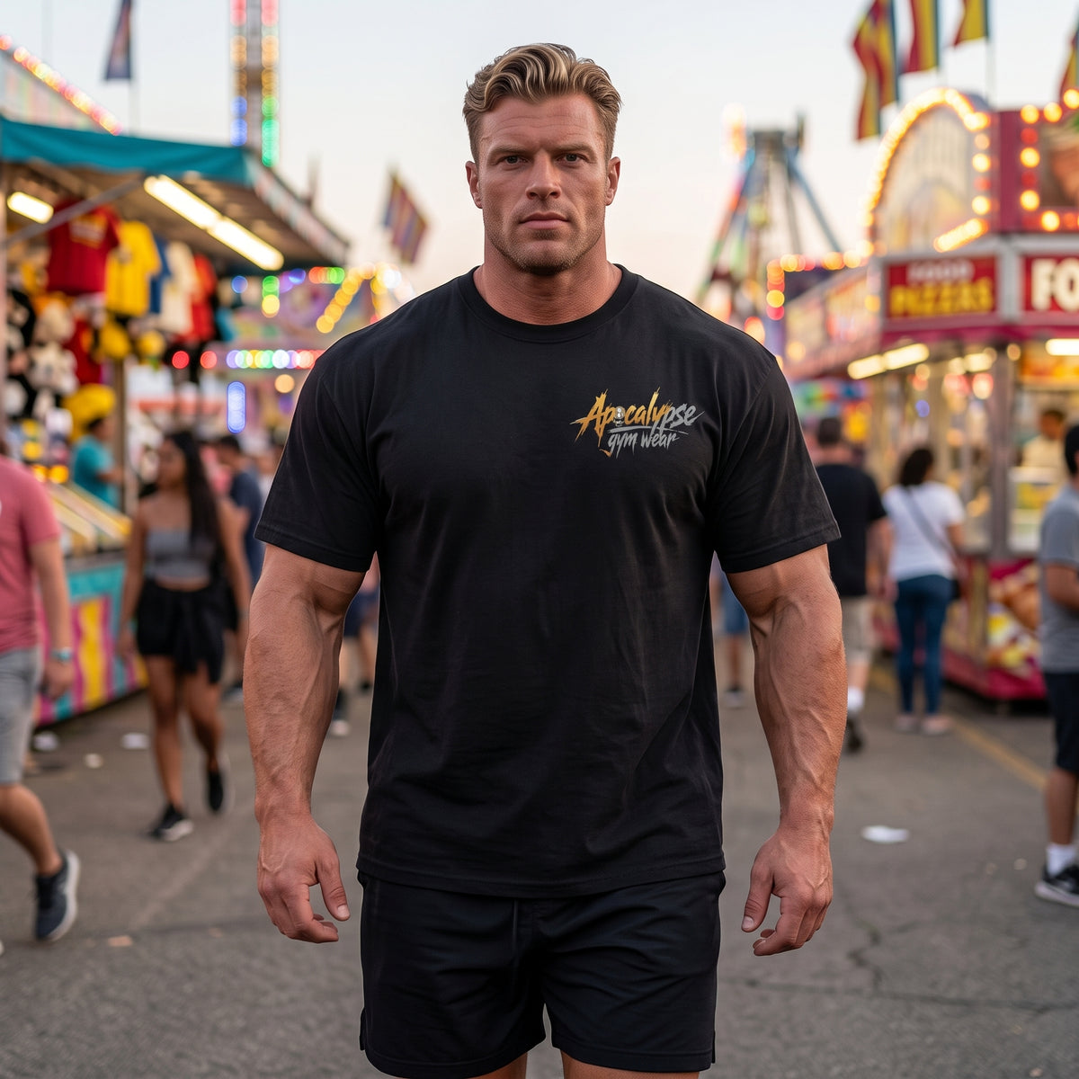Gold & Silver Cracked Skull Heavyweight Oversized Gym T-Shirt | Apocalypse Gym Wear Pump Cover