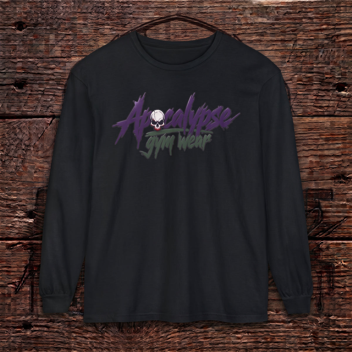 The Joke's On You Oversized Heavyweight Gym Long Sleeve | Apocalypse Gym Wear Pump Cover