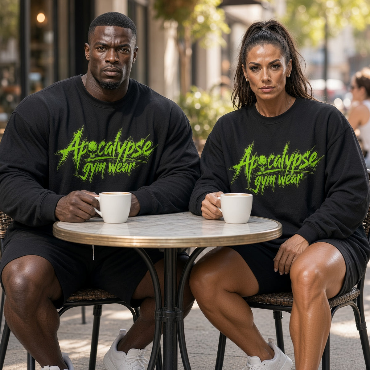 Toxic Green Chisel Oversized Heavyweight Gym Long Sleeve | Apocalypse Gym Wear Pump Cover