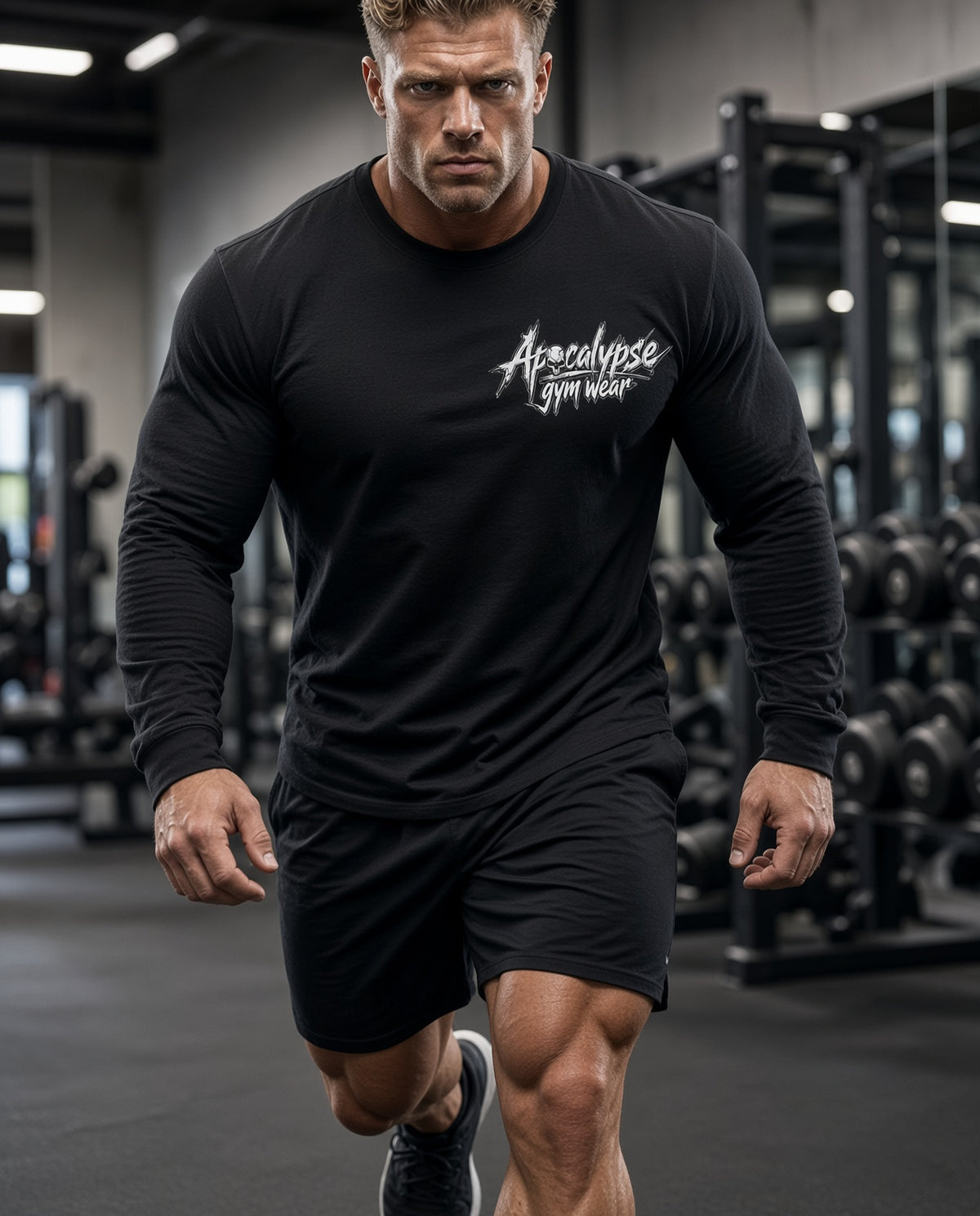 Asylum Three Skulls Heavyweight Oversized Gym Shirt | Apocalypse Gym Wear Pump Cover