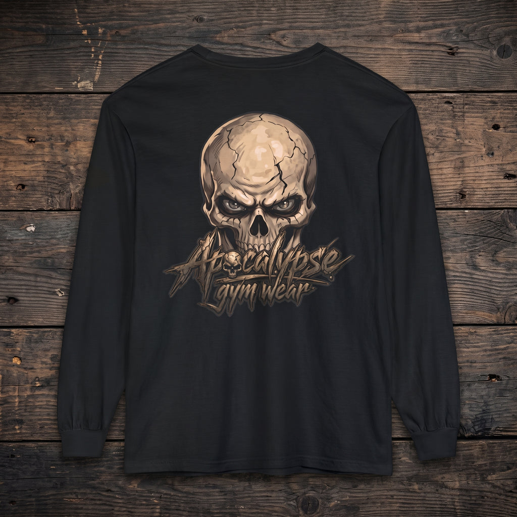 Bone Skull Heavyweight Oversized Gym Shirt | Apocalypse Gym Wear Pump Cover