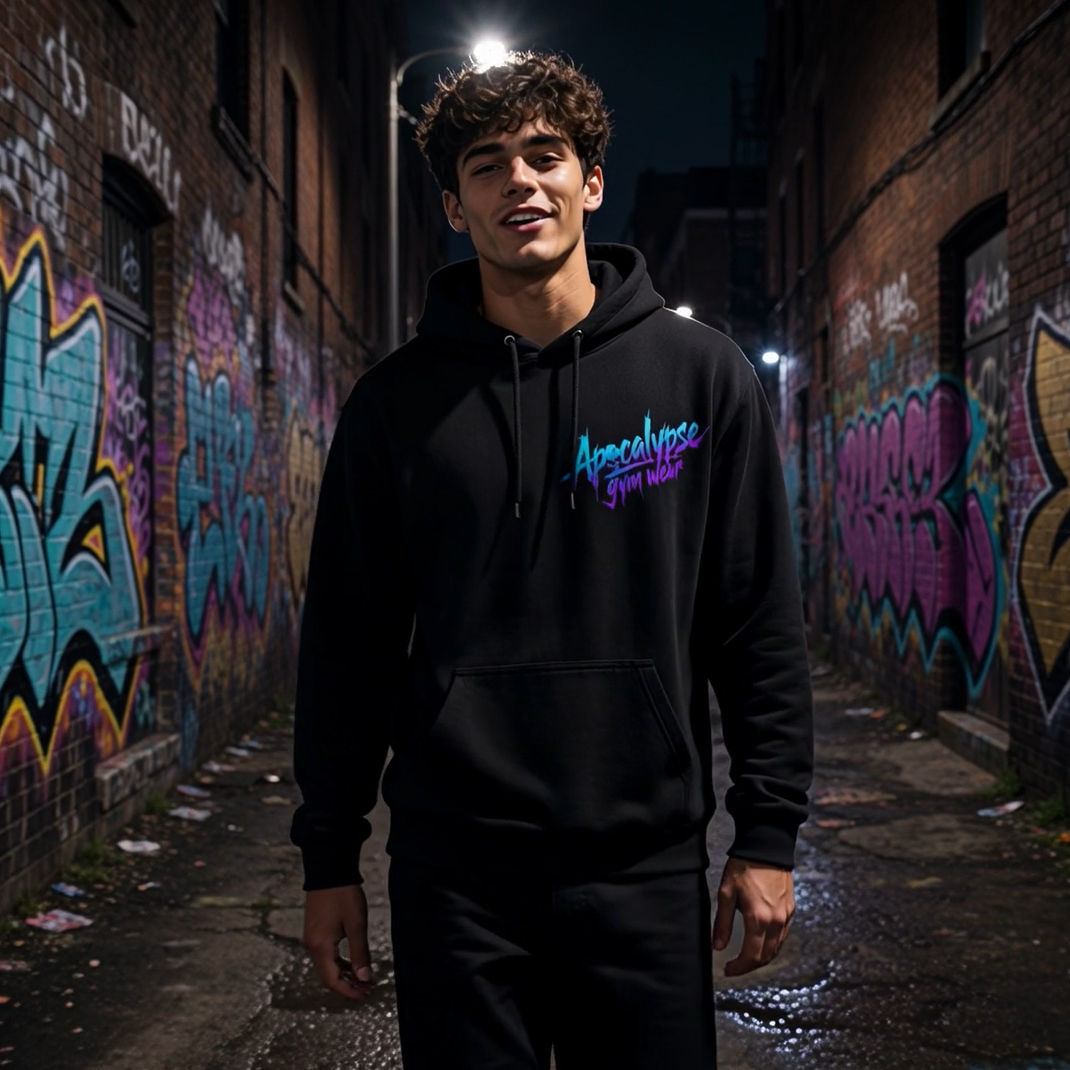 Psychotic Clown Heavyweight Oversized Hoodie | Apocalypse Gym Wear