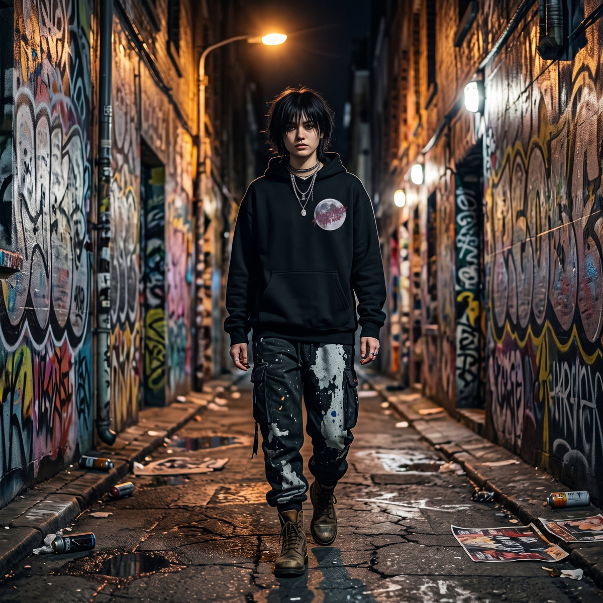 Lunar Reaper Heavyweight Oversized Hoodie | Apocalypse Gym Wear
