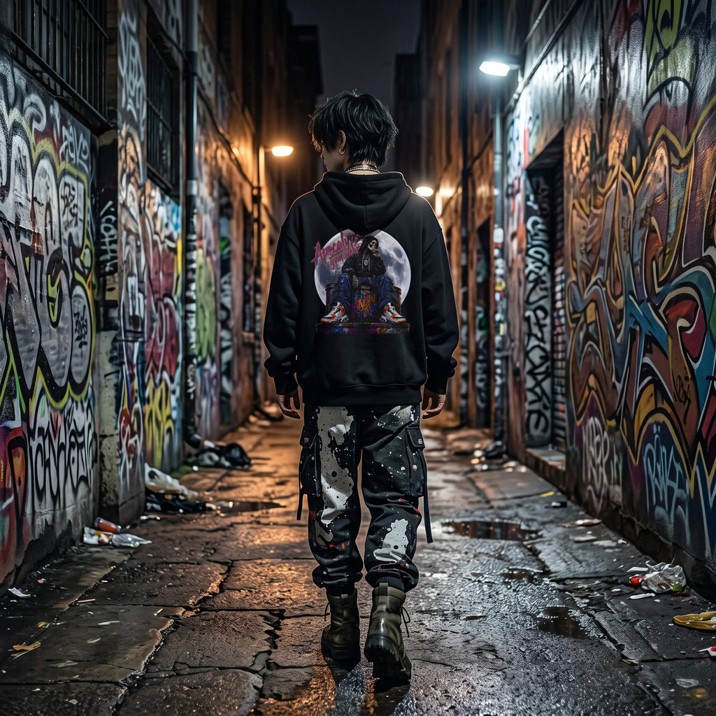 Lunar Reaper Heavyweight Oversized Hoodie | Apocalypse Gym Wear