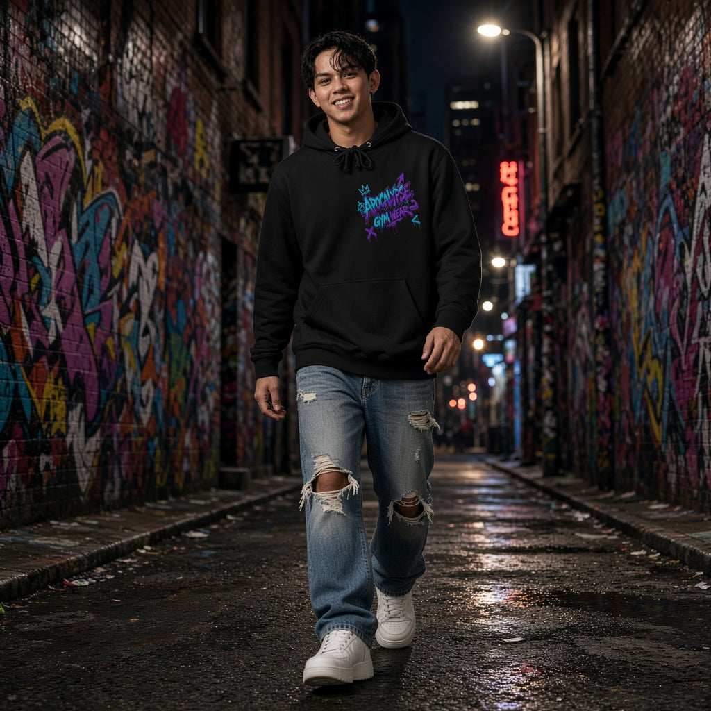 Color Riot Graffiti Brand Anchor Heavyweight Hoodie | Apocalypse Gym Wear