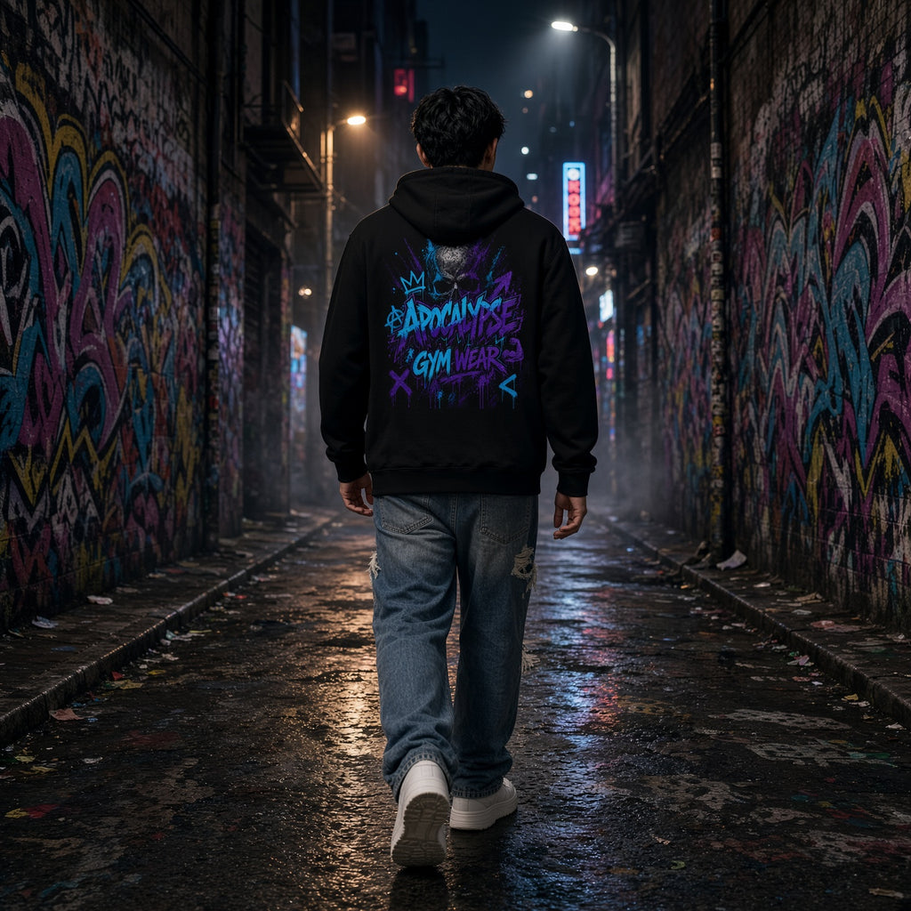 Color Riot Graffiti Brand Anchor Heavyweight Hoodie | Apocalypse Gym Wear