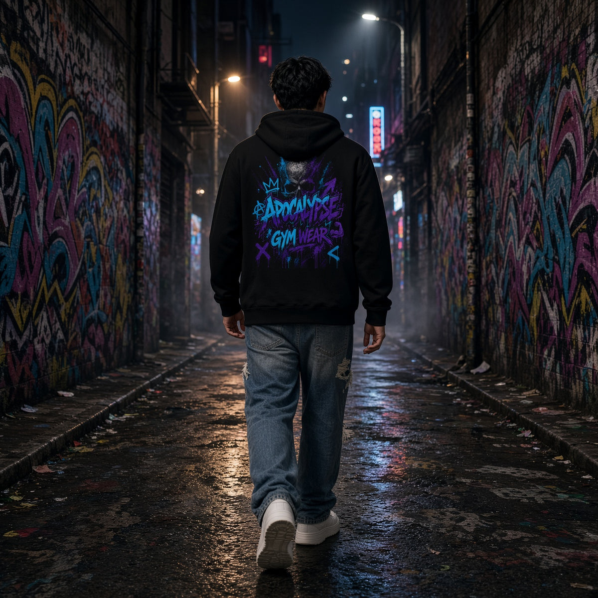 Color Riot Graffiti Brand Anchor Heavyweight Hoodie | Apocalypse Gym Wear