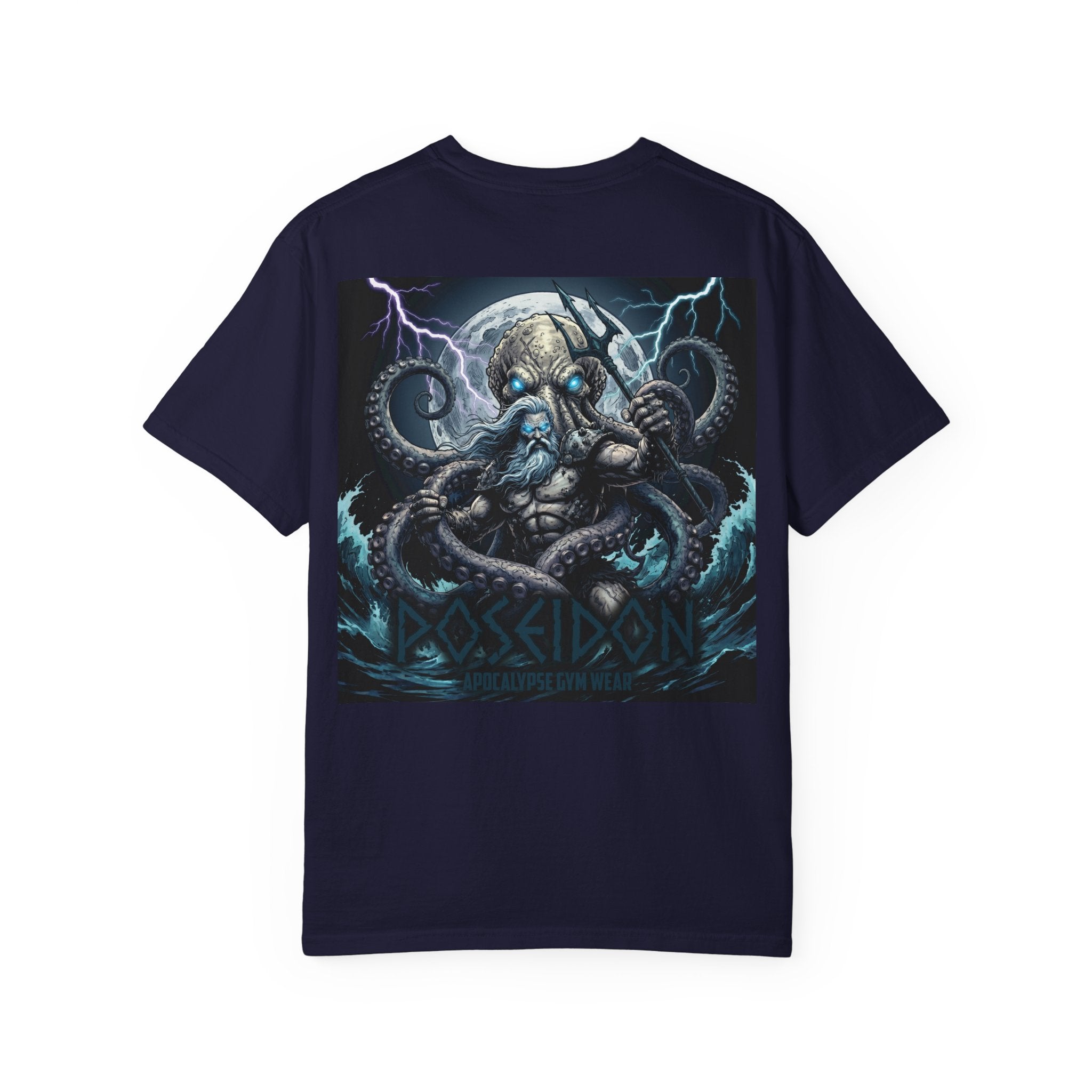 Poseidon Apocalypse octopus crewneck T-shirt | Mythic Sea Monster graphic tee